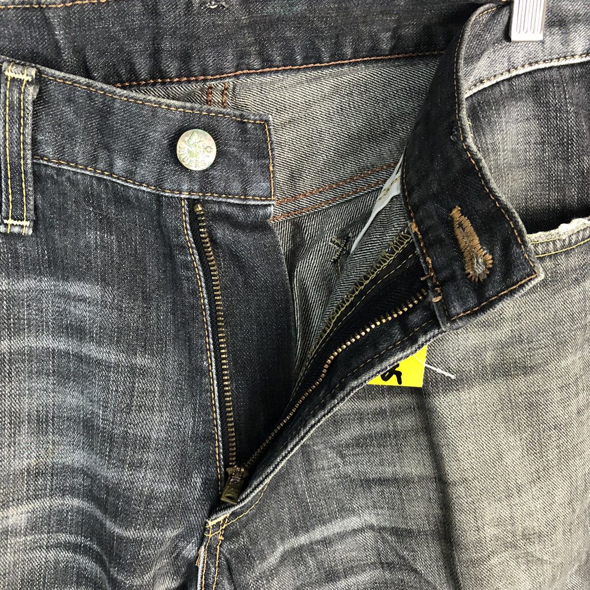 Japanese Brand Lee vintage faded Black Denim Pants #A1003 Size US 31 - 11 Thumbnail