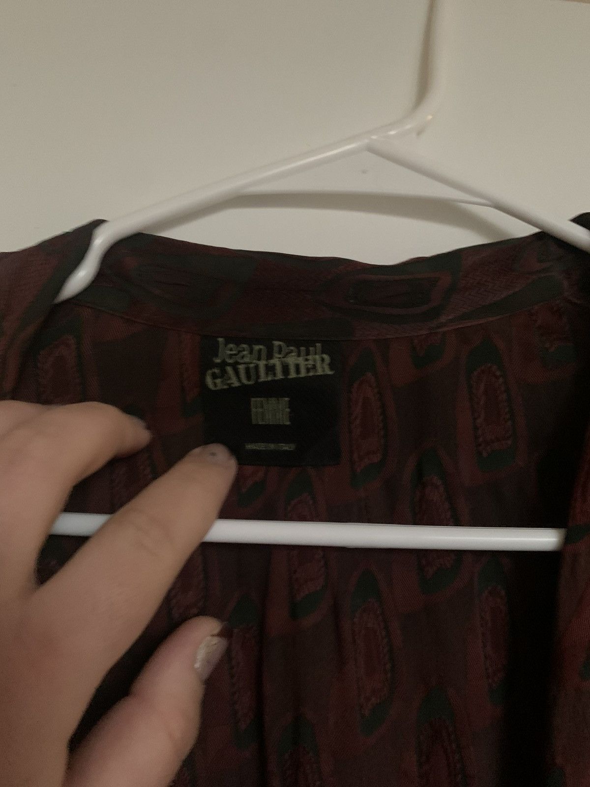 Jean Paul Gaultier Jean Paul Gaultier Evening Dress in Burgundy and Deep Green Size L / US 10 / IT 46 - 7 Thumbnail