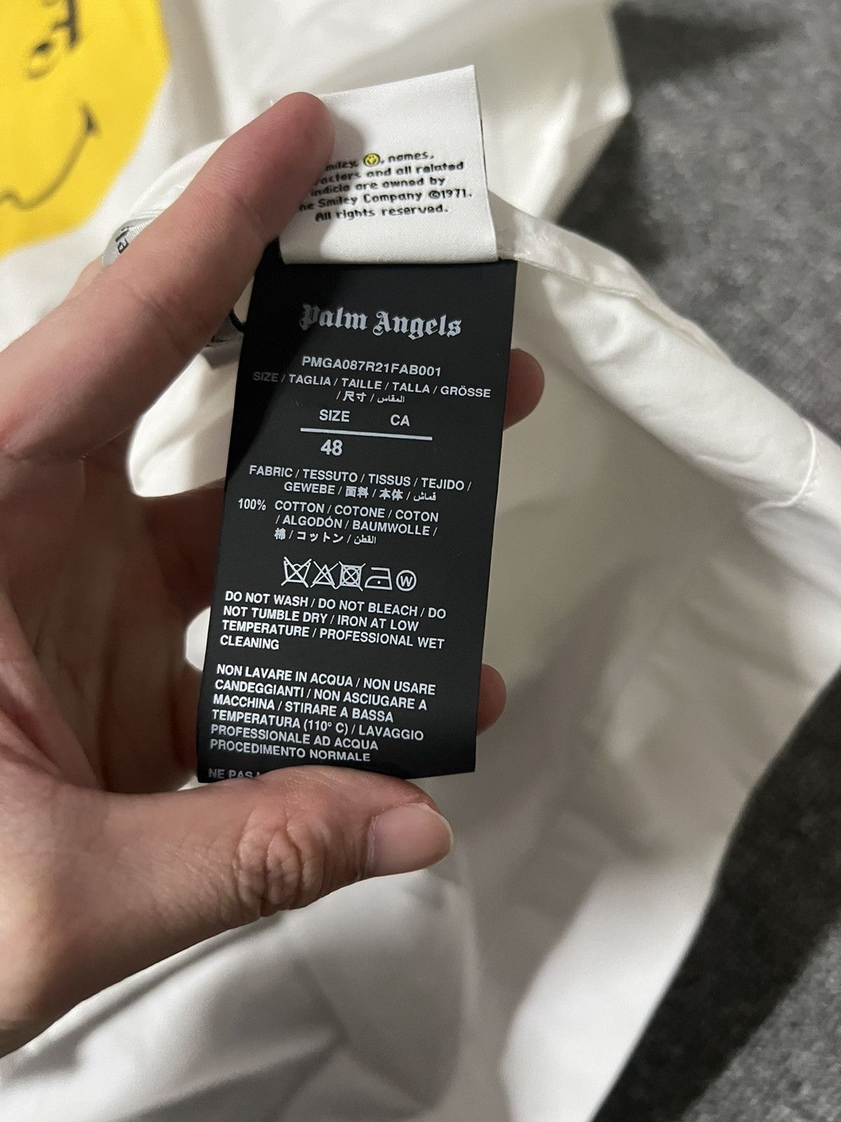 Palm Angels 「retail💲970」Brand new palm angels x smiley shirt size 48 Size US M / EU 48-50 / 2 - 13 Thumbnail