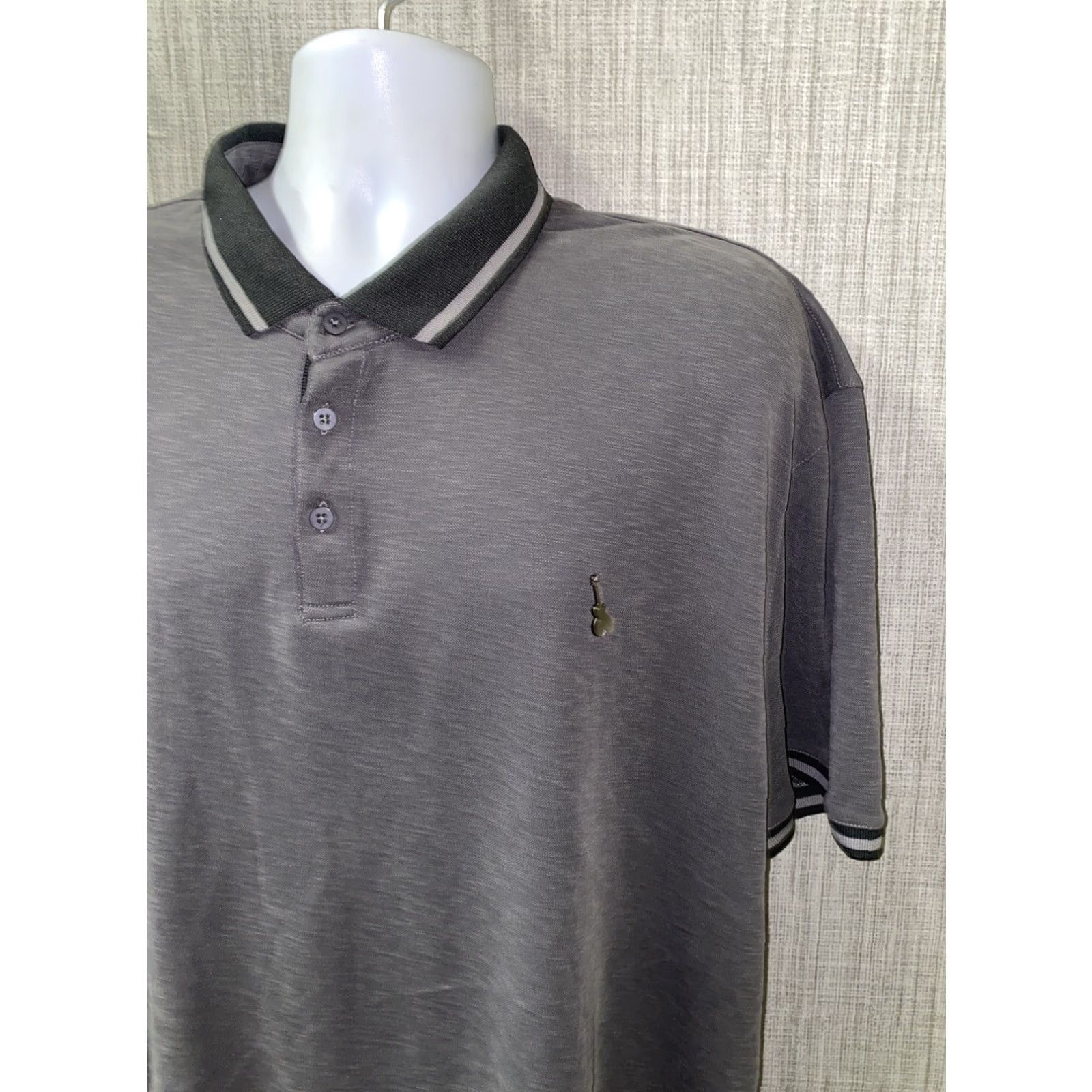 Hard Rock Cafe Hard Rock Black Label Mens Gray Short Sleeve Golf Polo Shirt Size XXL Short Sleeve Golf Polo Shirt Hard Rock Black Label Mens Gray Size US XXL / EU 58 / 5 - 2 Thumbnail