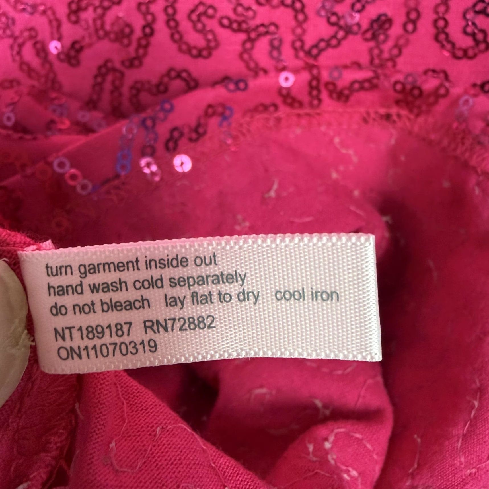 Vintage VTG Fashion Bug Tank Top Womens L Pink Sequin Clubwear Sparkle Barbiecore Size L / US 10 / IT 46 - 6 Thumbnail