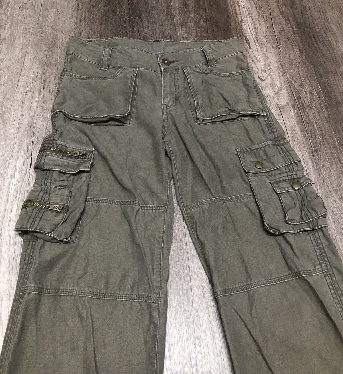 Designer × Japanese Brand Vintage Magic Square Cargo Pant Multi Pocket Size US 29 - 1 Thumbnail