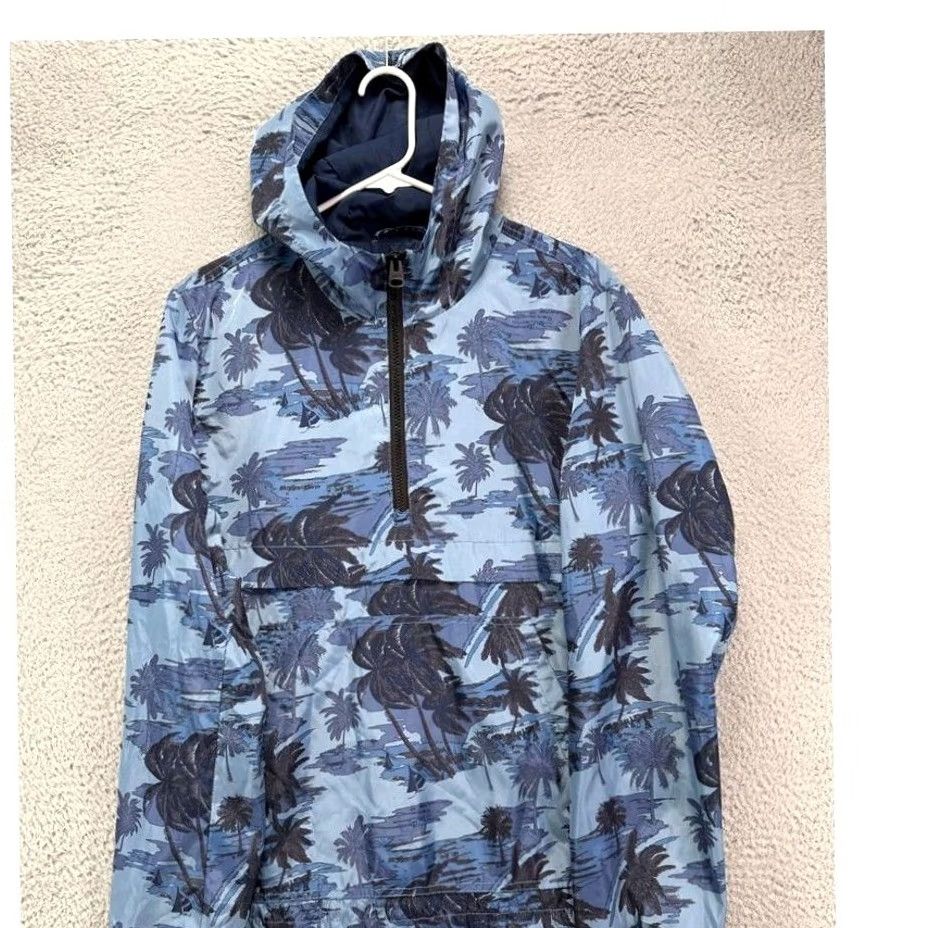 Vintage VINTAGE Levi Hoodie Pullover Jacket Mens Small Print Anorak Tropical Palm Tree Print Size US S / EU 44-46 / 1 - 4 Thumbnail