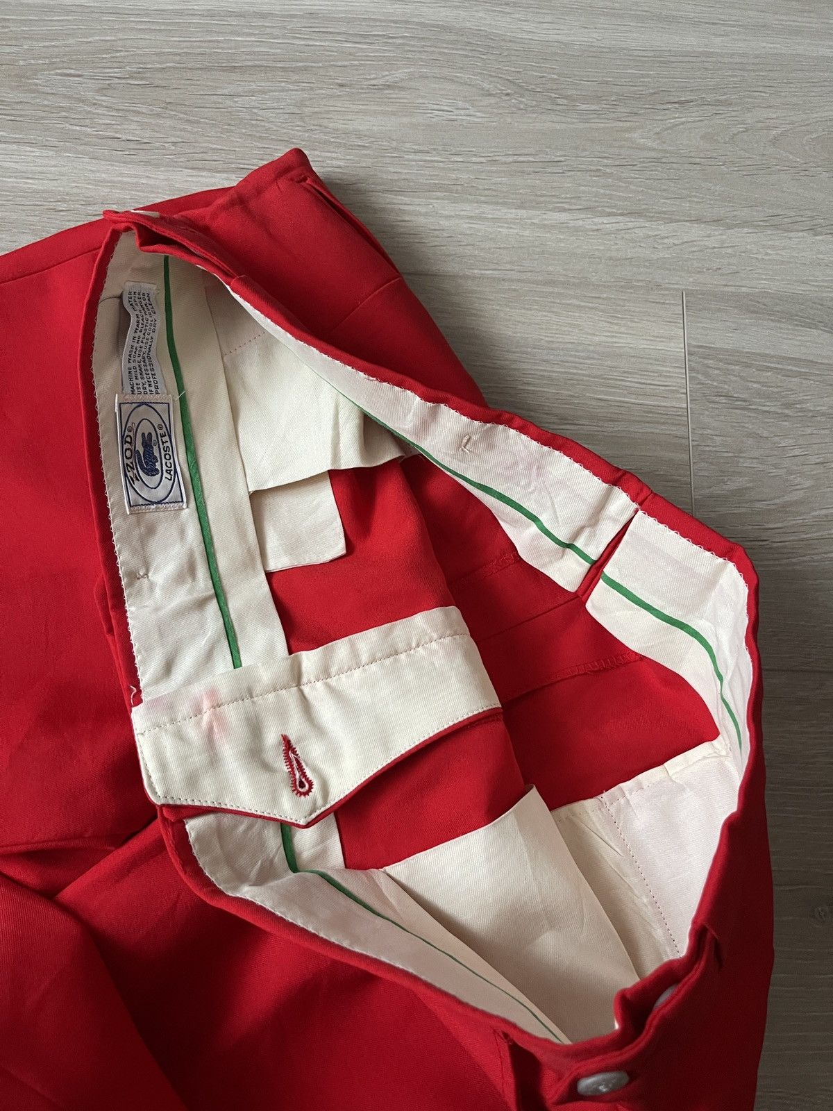 Lacoste Lacoste izod vintage classic men's red pants trousers Size 42R - 11 Thumbnail