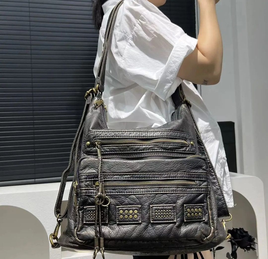 Japanese Brand Motorcycle Rock Punk Shoulder Bag Y2K Women Size ONE SIZE - 1 Thumbnail