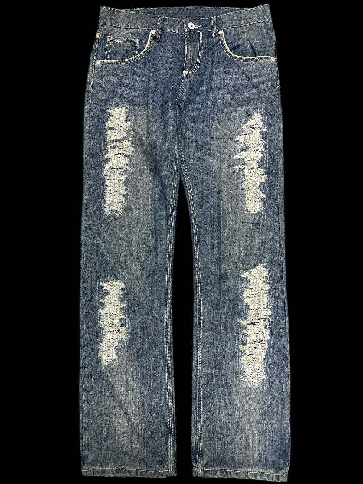 Other Distress Denim PatchWork Style 💥 Size US 34 / EU 50 - 1 Thumbnail