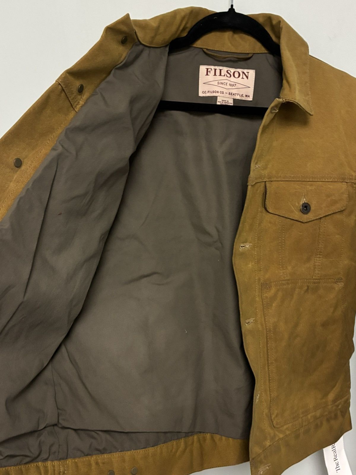 Filson USA Filson Tin Cloth Short Lined Cruiser Jacket MEDIUM Size US M / EU 48-50 / 2 - 4 Thumbnail