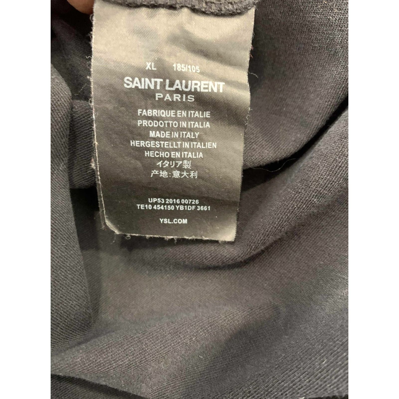 Yves Saint Laurent Saint Laurent Paris Shark Sweet Dreams Graphic T-Shirt Black XL Mens Size US XL / EU 56 / 4 - 7 Thumbnail