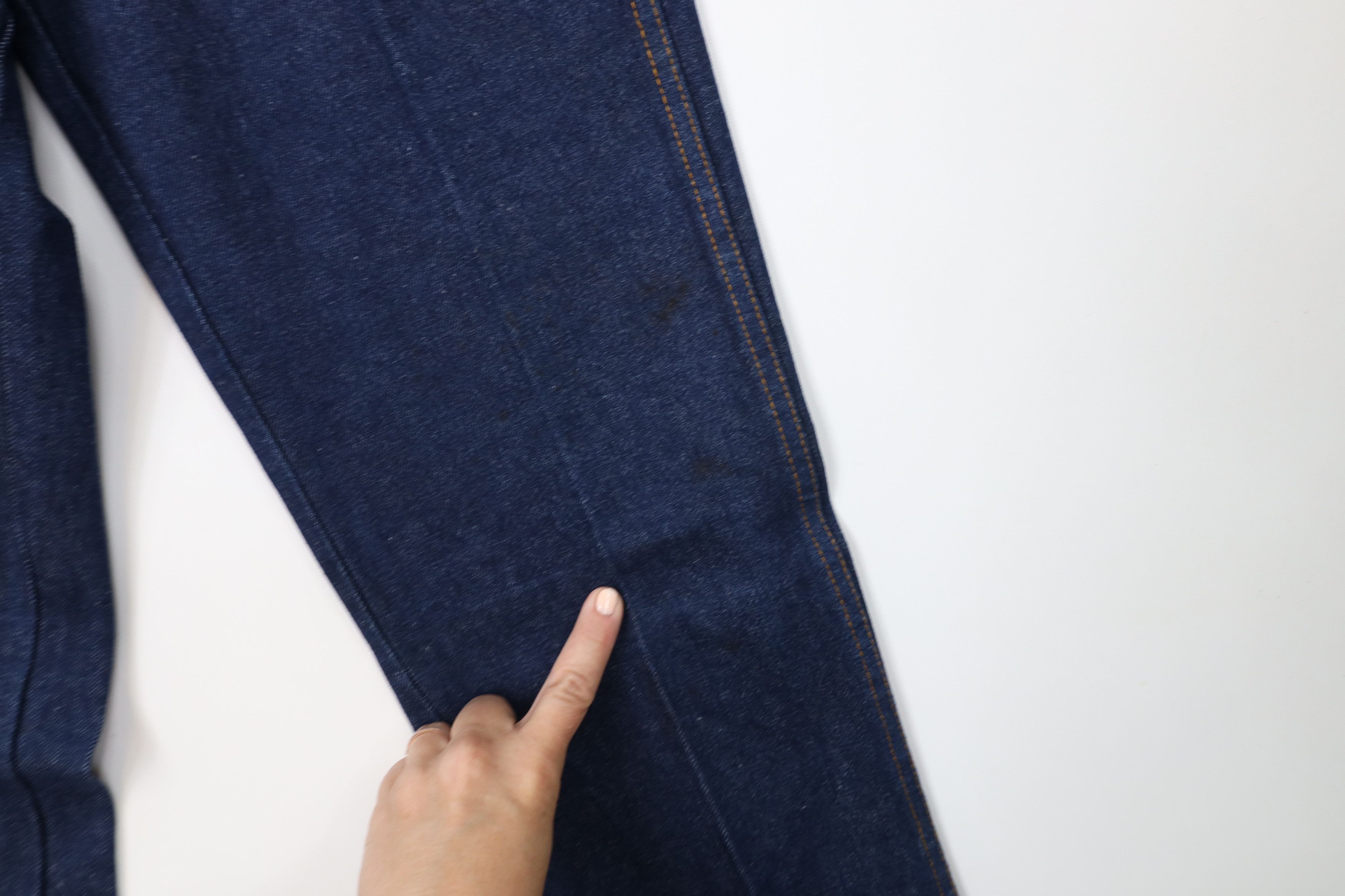 Vintage Vintage 70s Streetwear Straight Leg Denim Jeans Blue USA Size 26" / US 2 / IT 38 - 5 Thumbnail