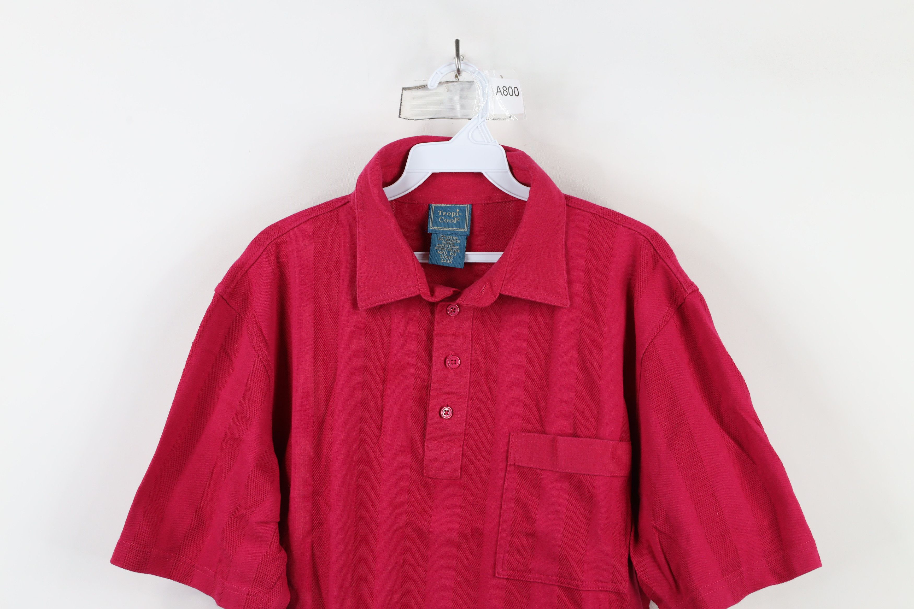Vintage Vintage 90s Streetwear Striped Mesh Collared Pullover Polo Size US M / EU 48-50 / 2 - 2 Thumbnail