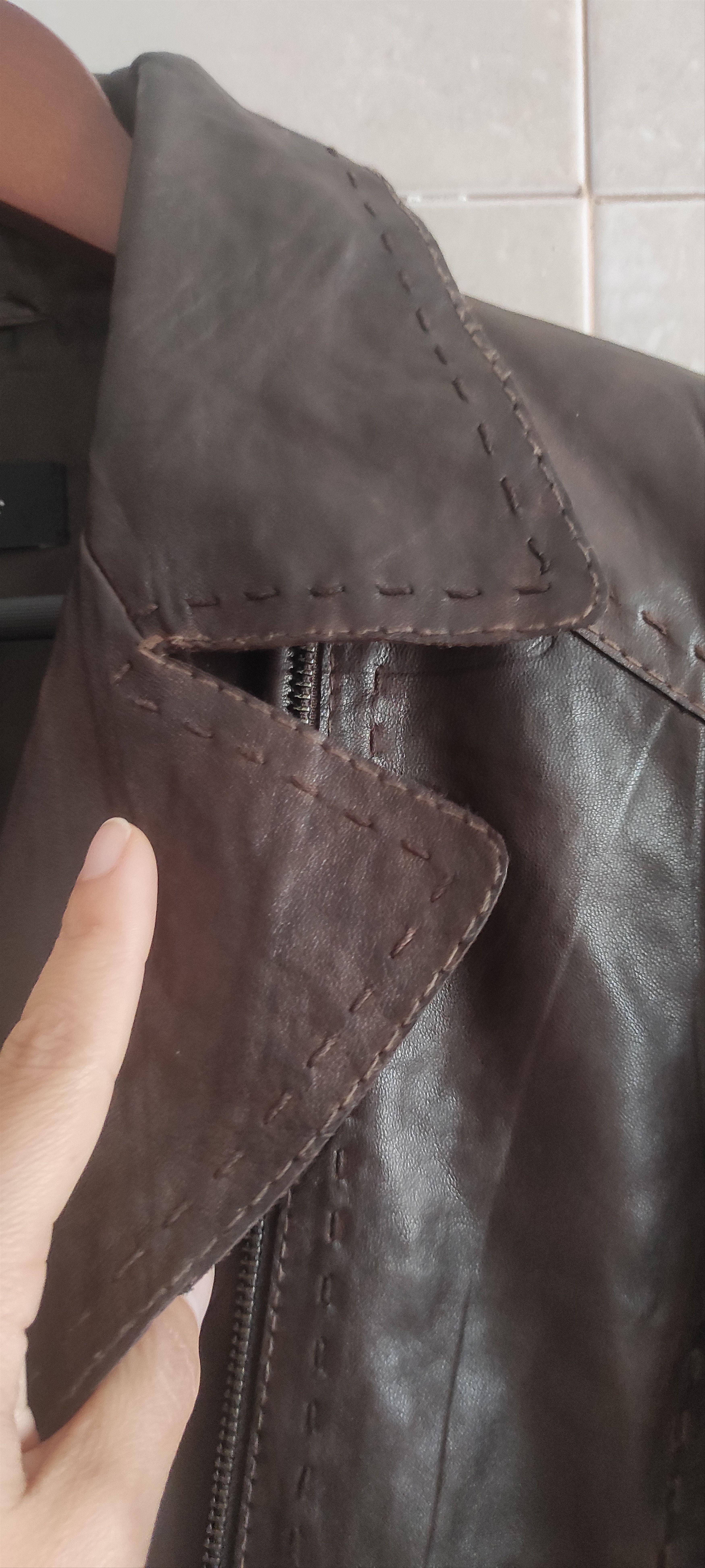Genuine Leather Claudia Strater Genuine Soft Leather Biker Jacket Brown Size S / US 4 / IT 40 - 13 Thumbnail