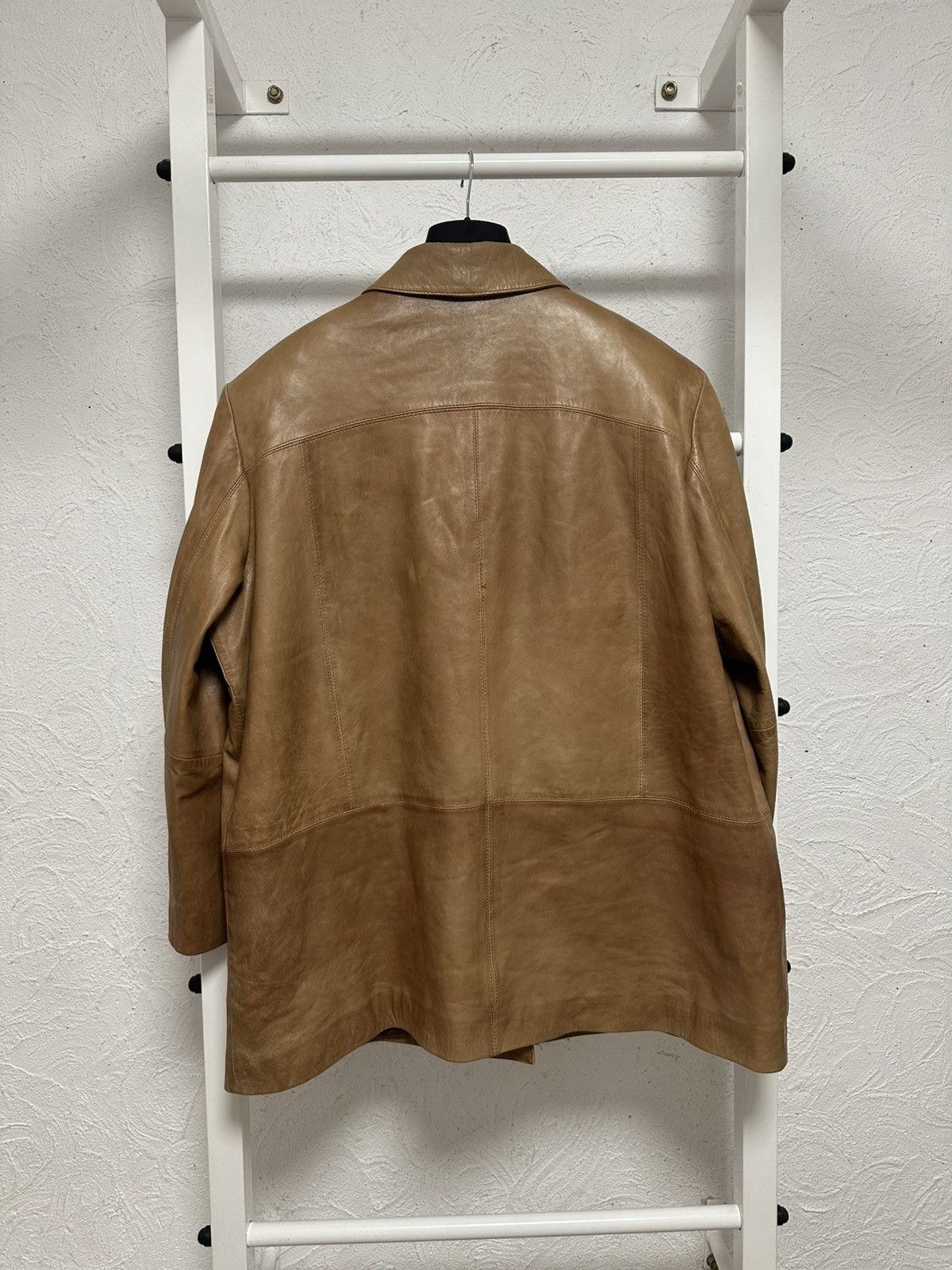 Vintage Vintage Sandro P. Leather Coat XXL Women’s Long Jacket Size XXL / US 16-18 / IT 52-54 - 3 Thumbnail