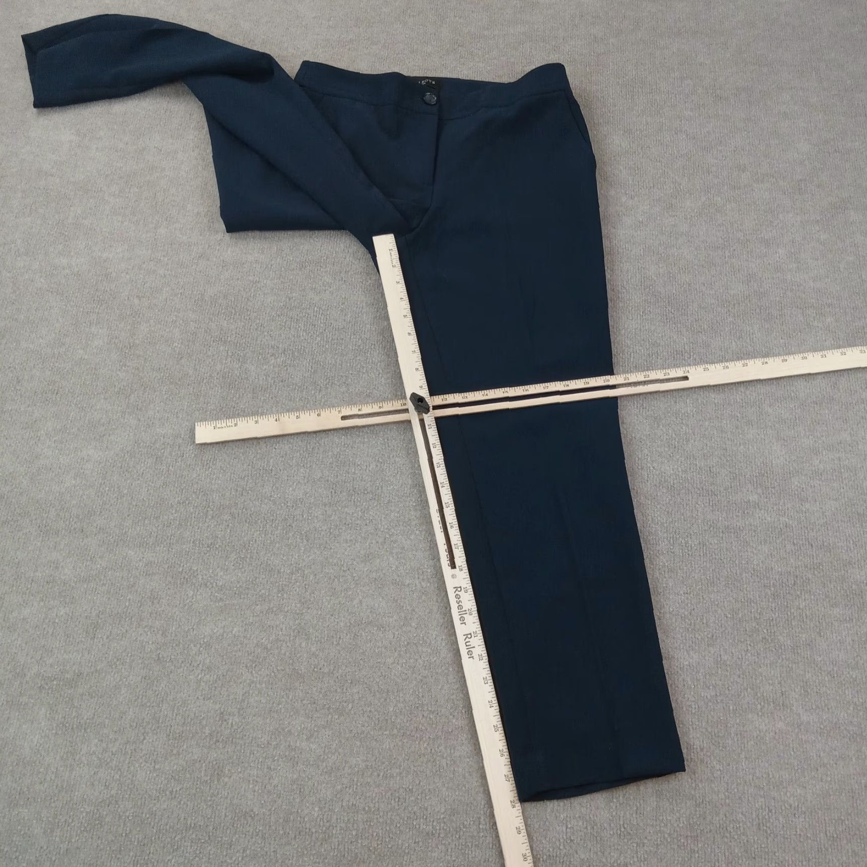 Talbots Talbots Women's Blue Straight Leg Dress Pants Petite 8P Stretch Casual Office Wear Size 30" / US 8 / IT 44 - 2 Thumbnail