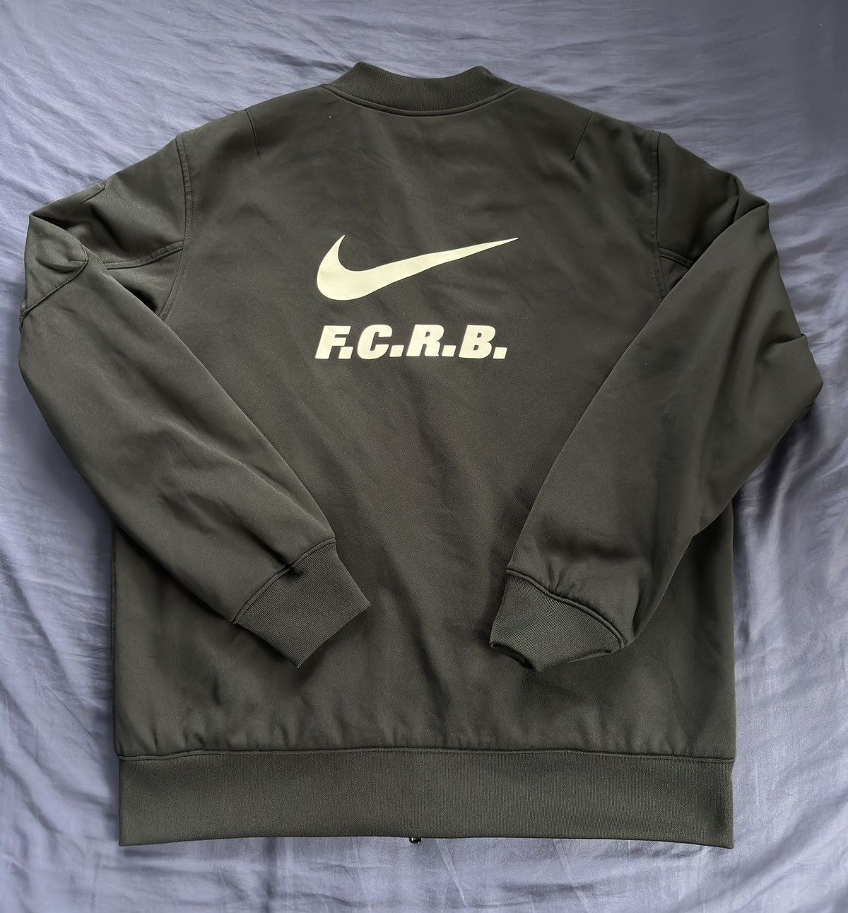 F.C.R.B Nike x FCRB Reversible Black & Leopard Print Jacket Size US L / EU 52-54 / 3 - 4 Thumbnail