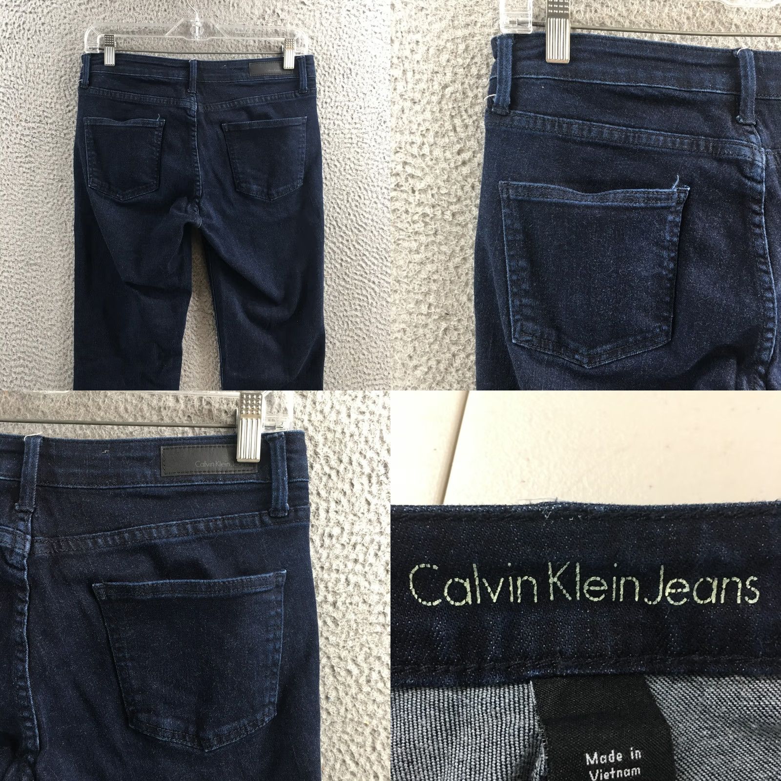 Calvin Klein Calvin Klein Skinny Jeans Womens 8X30 Blue Denim Mid Rise Zip Fly Button Front Jeans Size 30" / US 8 / IT 44 - 9 Thumbnail