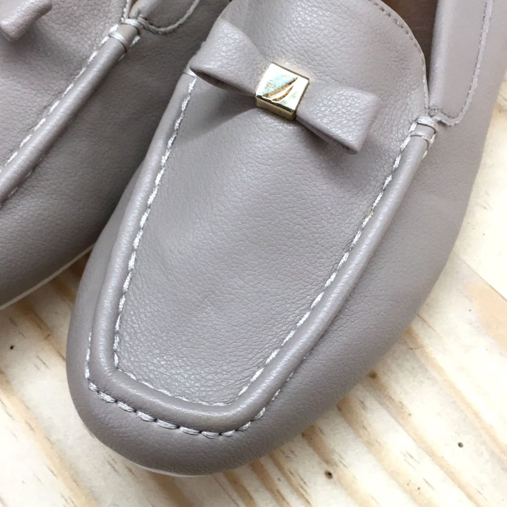 Nautica Nautica Shoes Womens 9.5 Loafer Brown Faux Leather Slip On Bow Low Top Size L / US 10 / IT 46 - 5 Thumbnail