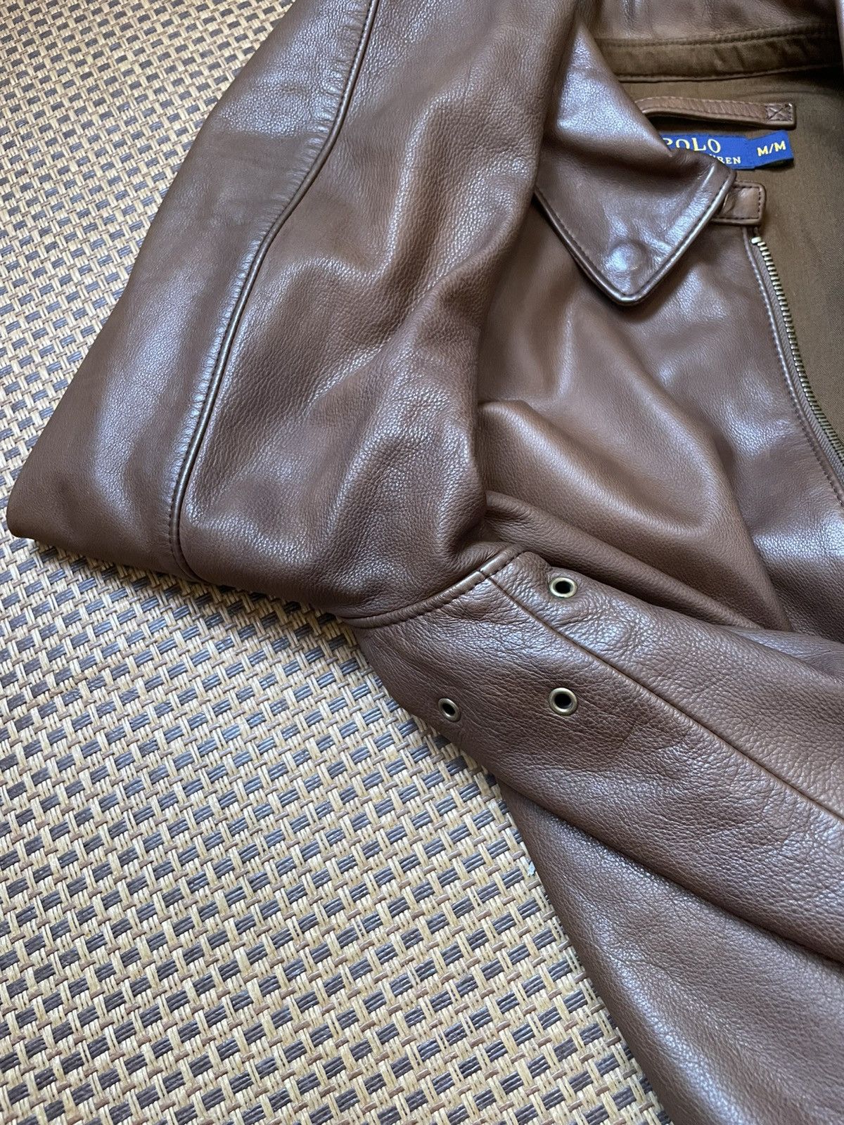 Polo Ralph Lauren Polo Ralph Lauren A-2 Flight Leather Jacket Size US M / EU 48-50 / 2 - 11 Thumbnail