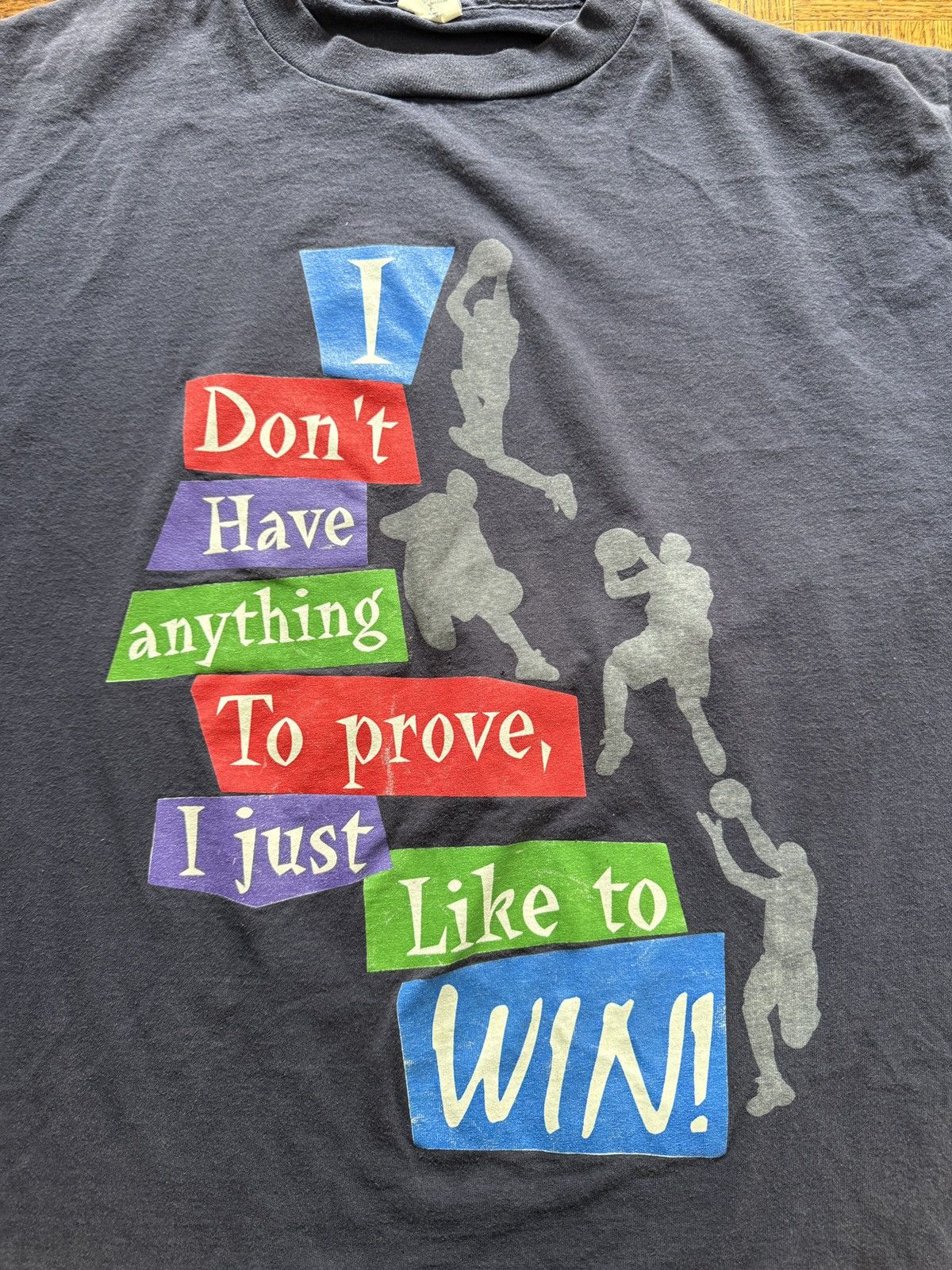 Vintage Vintage 90s I Like To Win Sports Graphic Tee Size US XL / EU 56 / 4 - 5 Thumbnail