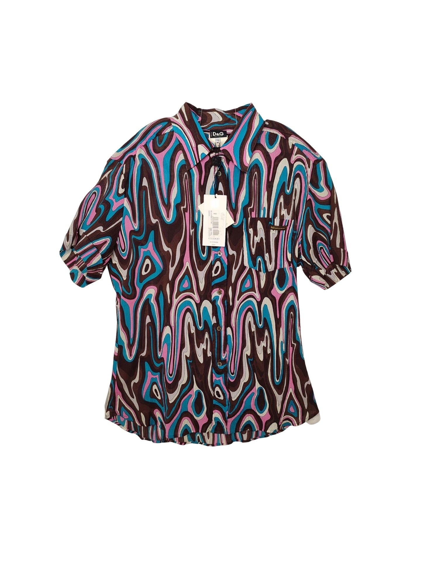 Dolce & Gabbana Dolce & Gabbana Abstract Print Shirt Size M Size US M / EU 48-50 / 2 - 1 Thumbnail