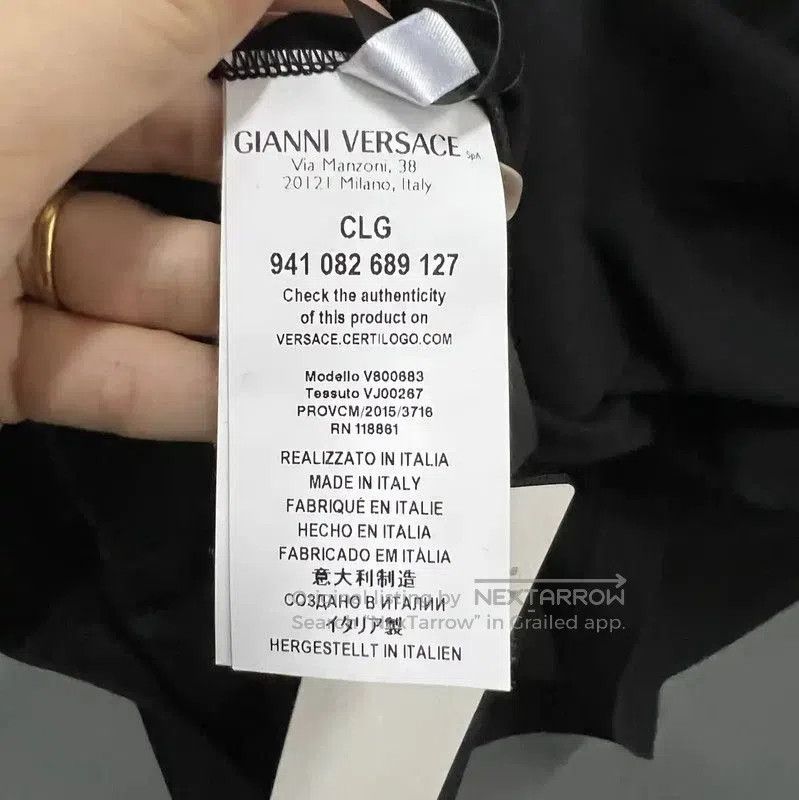 Versace Versace Black Cotton Short Sleeve T-Shirt . Size M / US 6-8 / IT 42-44 - 4 Thumbnail