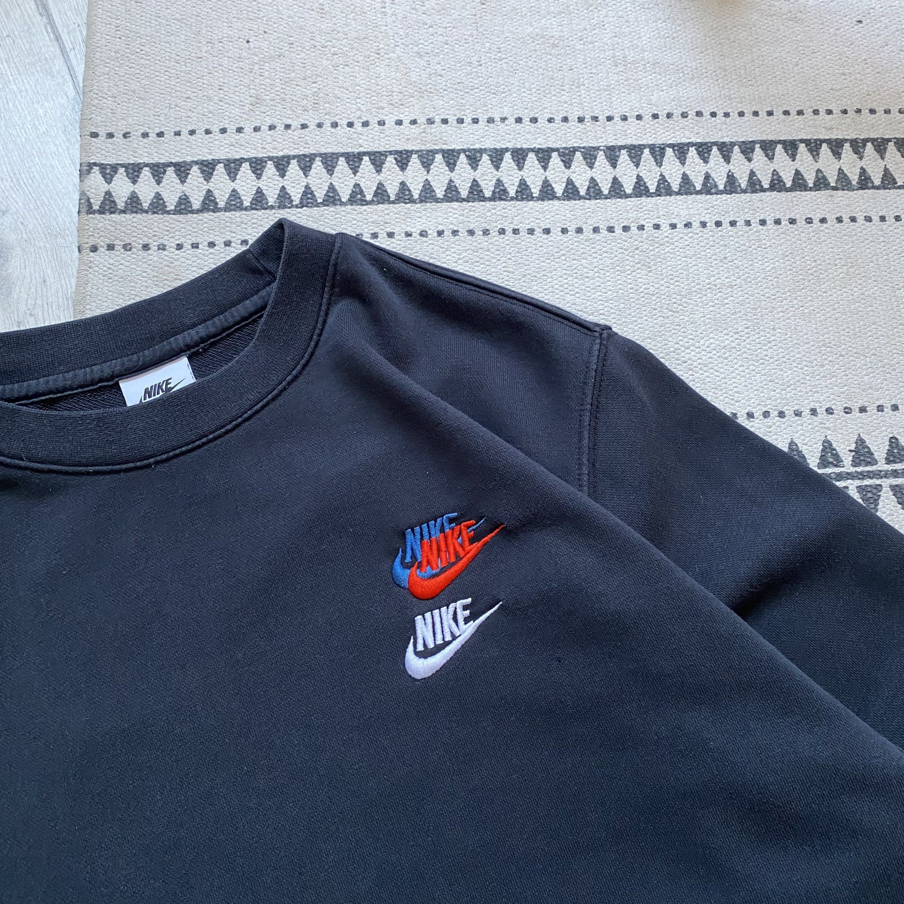 Nike 🖤 Y2K Nike multi logo boxy sweatshirt swoosh Size US M / EU 48-50 / 2 - 4 Thumbnail