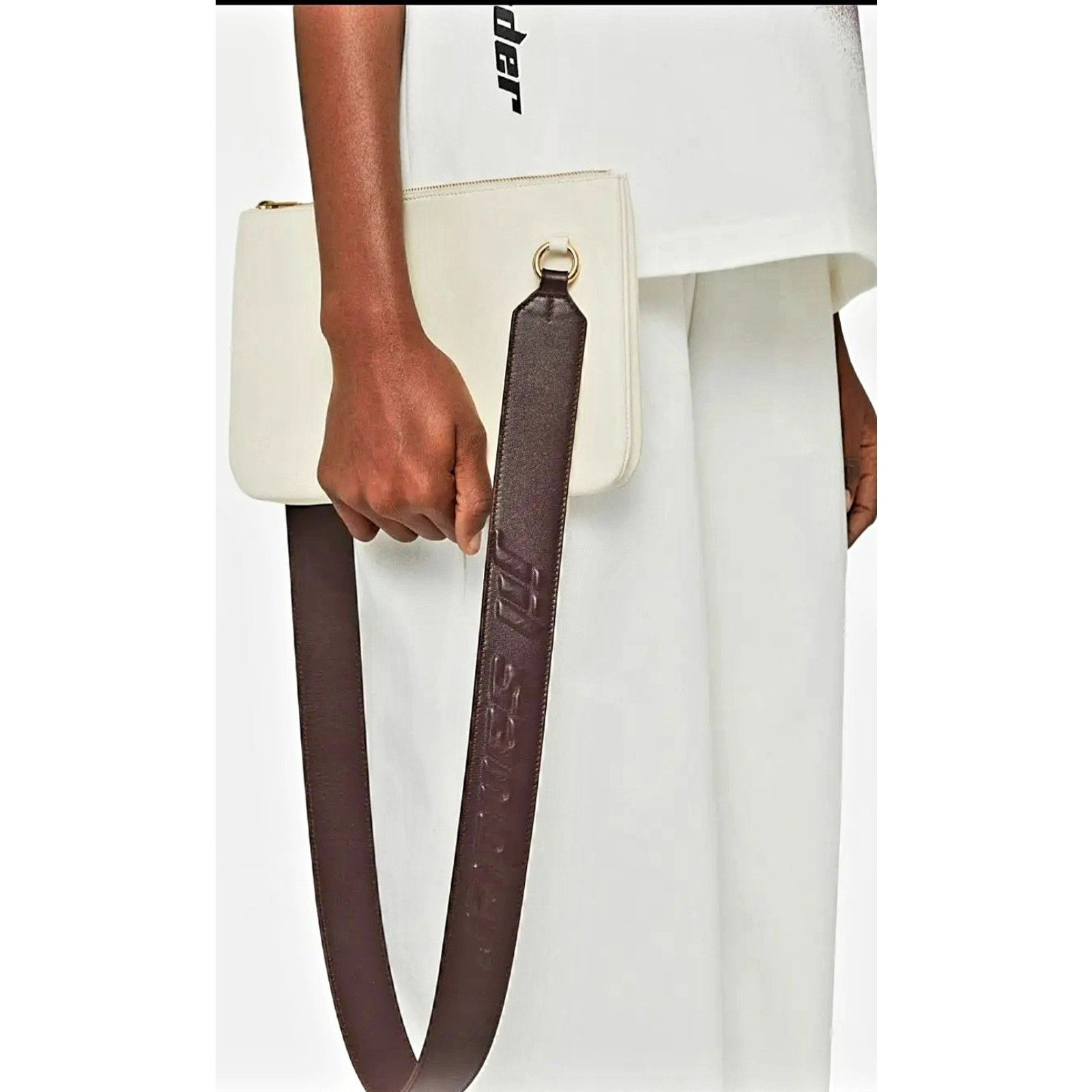 Jil Sander JIL SANDER Leather Crossbody BagLogo Detachable Strap Zipped Size ONE SIZE - 4 Thumbnail