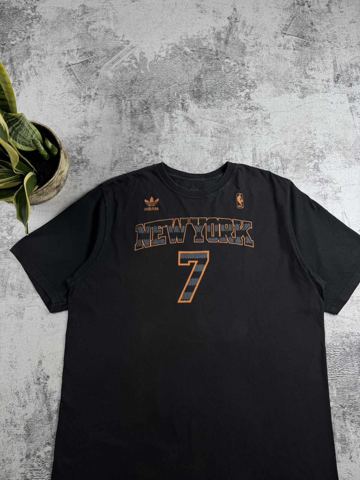 Adidas New York Knicks NBA Basketball #7 Carmelo Anthony Cotton Jersey T Shirt Top Size US XL / EU 56 / 4 - 5 Thumbnail