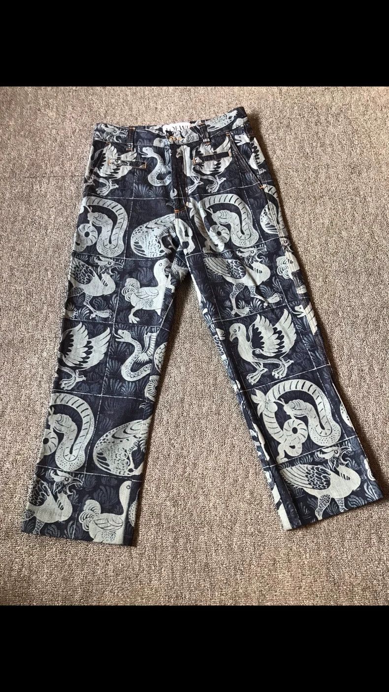 Loewe LOEWE Partridge pattern casual pants Size 24" / US 00 / IT 34 - 1 Thumbnail