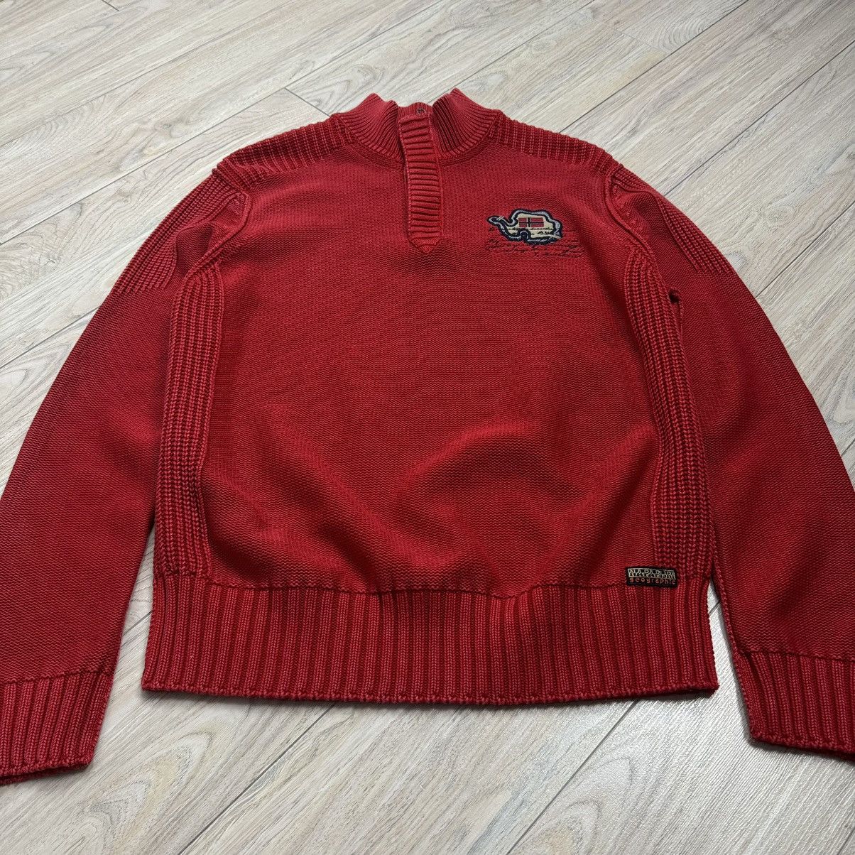 Napapijri Vintage Y2K Napapijri Heavyweight Woven Zip-Up Knitwear Size US XL / EU 56 / 4 - 3 Thumbnail