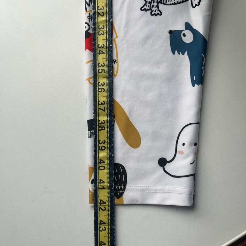 Other Women’s Cartoon Dog Graphic Print Leggings White Multi Size 30" / US 8 / IT 44 - 7 Thumbnail