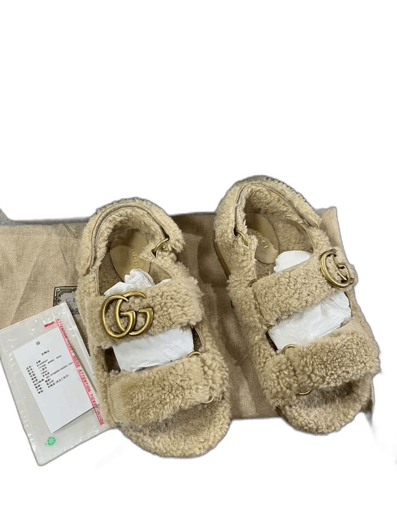 Gucci Gucci Teddy Slippers New Size 37-yf Size US 7.5 / EU 40-41 - 1 Thumbnail