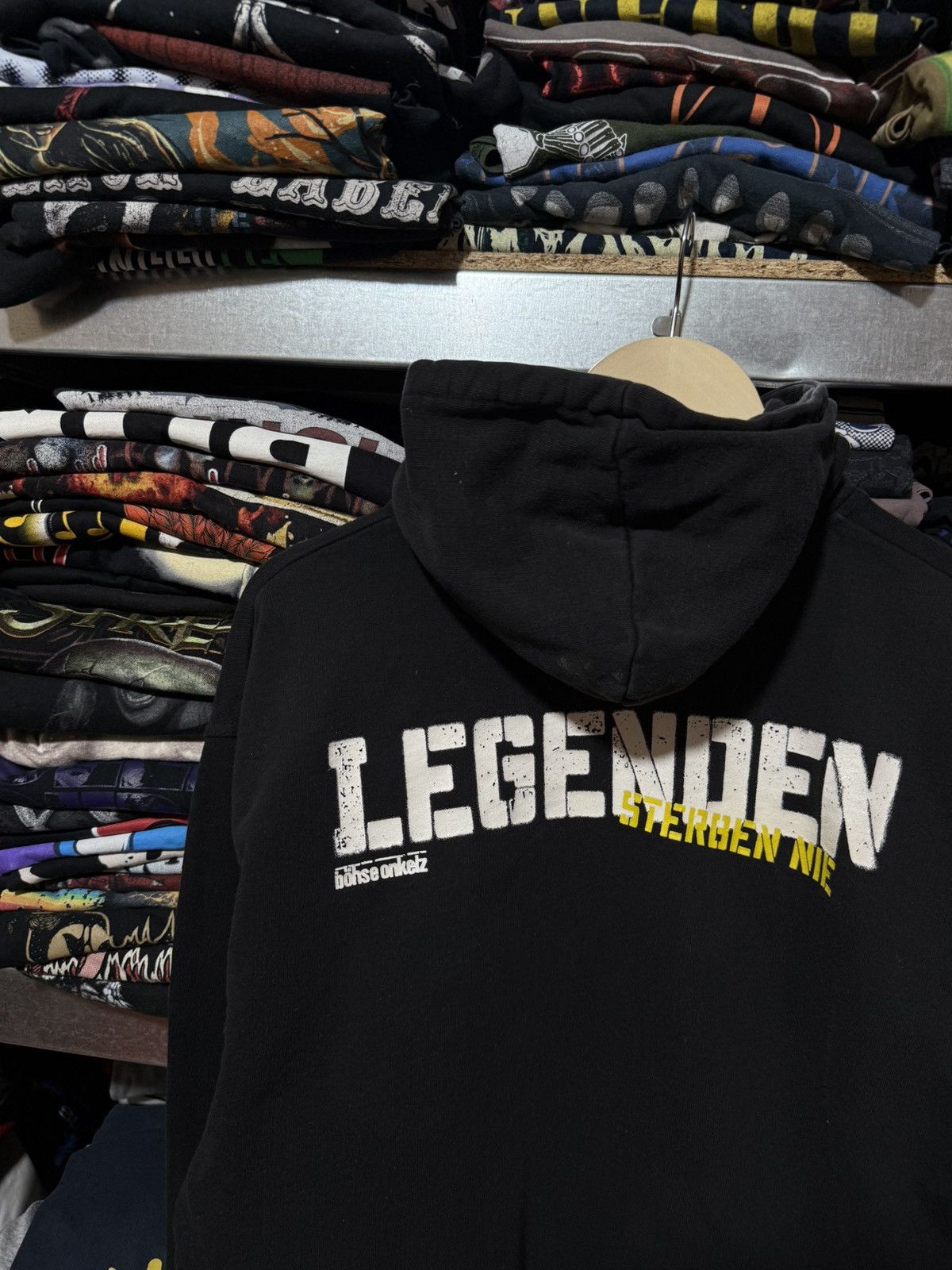 Band Tees Vintage 1995 Legenden Sterben Nie Böhse Onkelz Hoodie Size US S / EU 44-46 / 1 - 4 Thumbnail