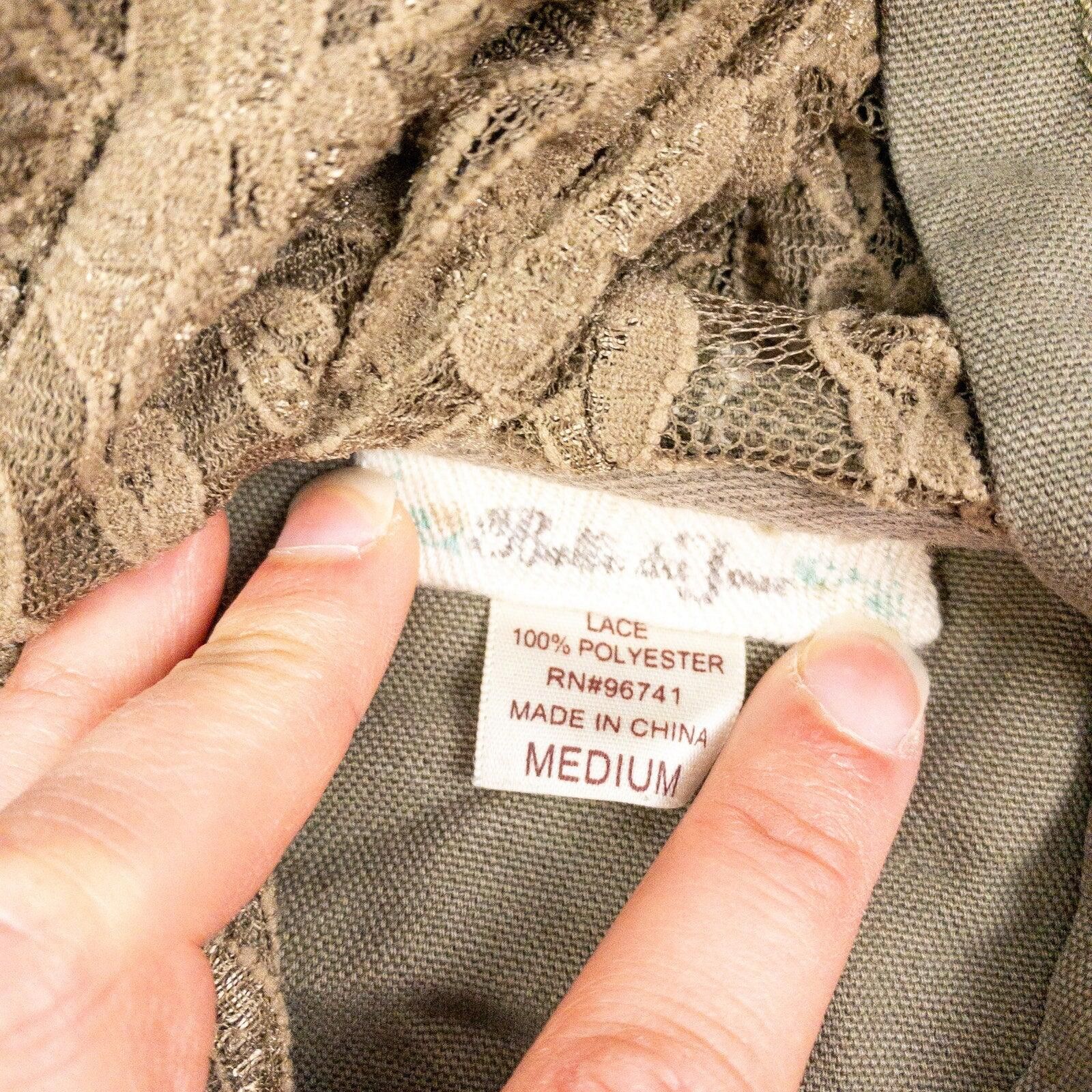 Other All Access Olive Green Lace Cargo Jacket Hooded Womens Small Size S / US 4 / IT 40 - 12 Thumbnail