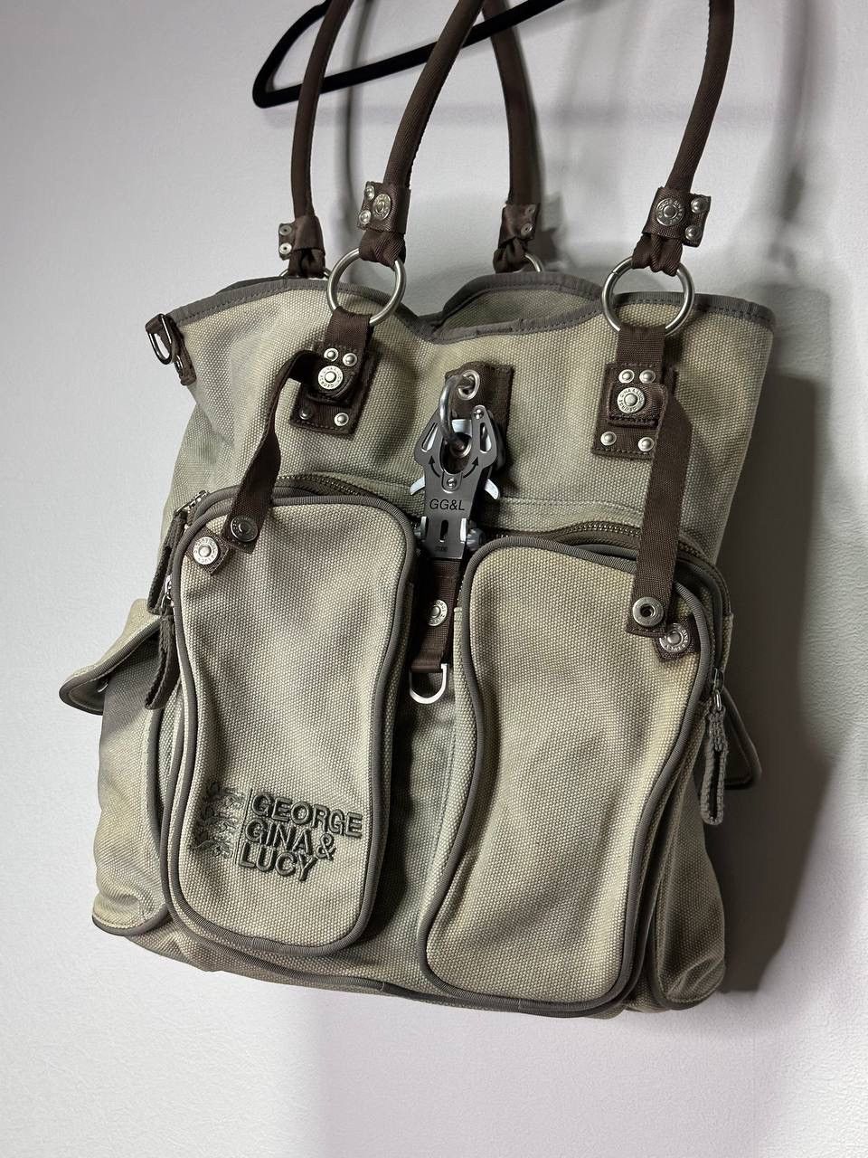 Other George Gina & Lucy Super Maria Canvas Shoulder Bag Beige Y2K Size ONE SIZE - 3 Thumbnail