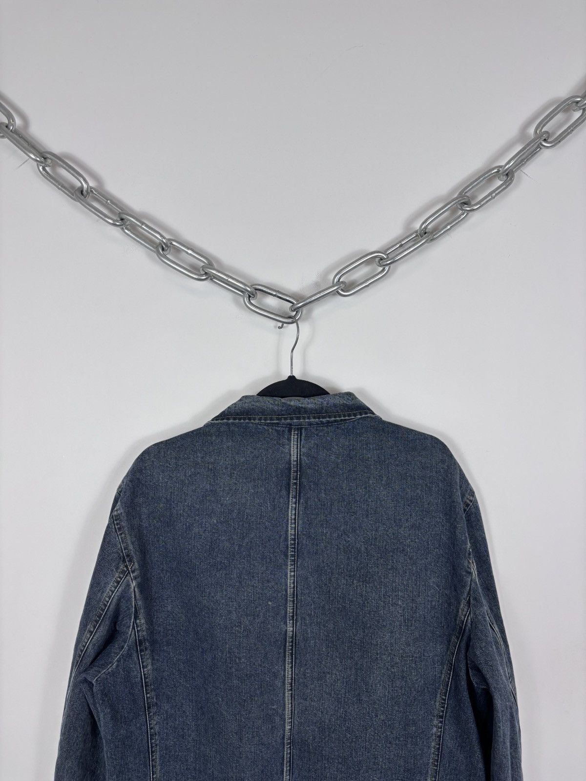 Burberry Burberry London Women’s Blue Denim Blazer Jacket Coat Size XL / US 12-14 / IT 48-50 - 21 Thumbnail