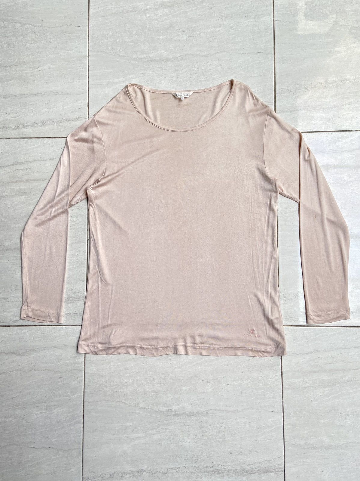 Celine CELINE Pink Long Sleeve T-shirt | Grailed