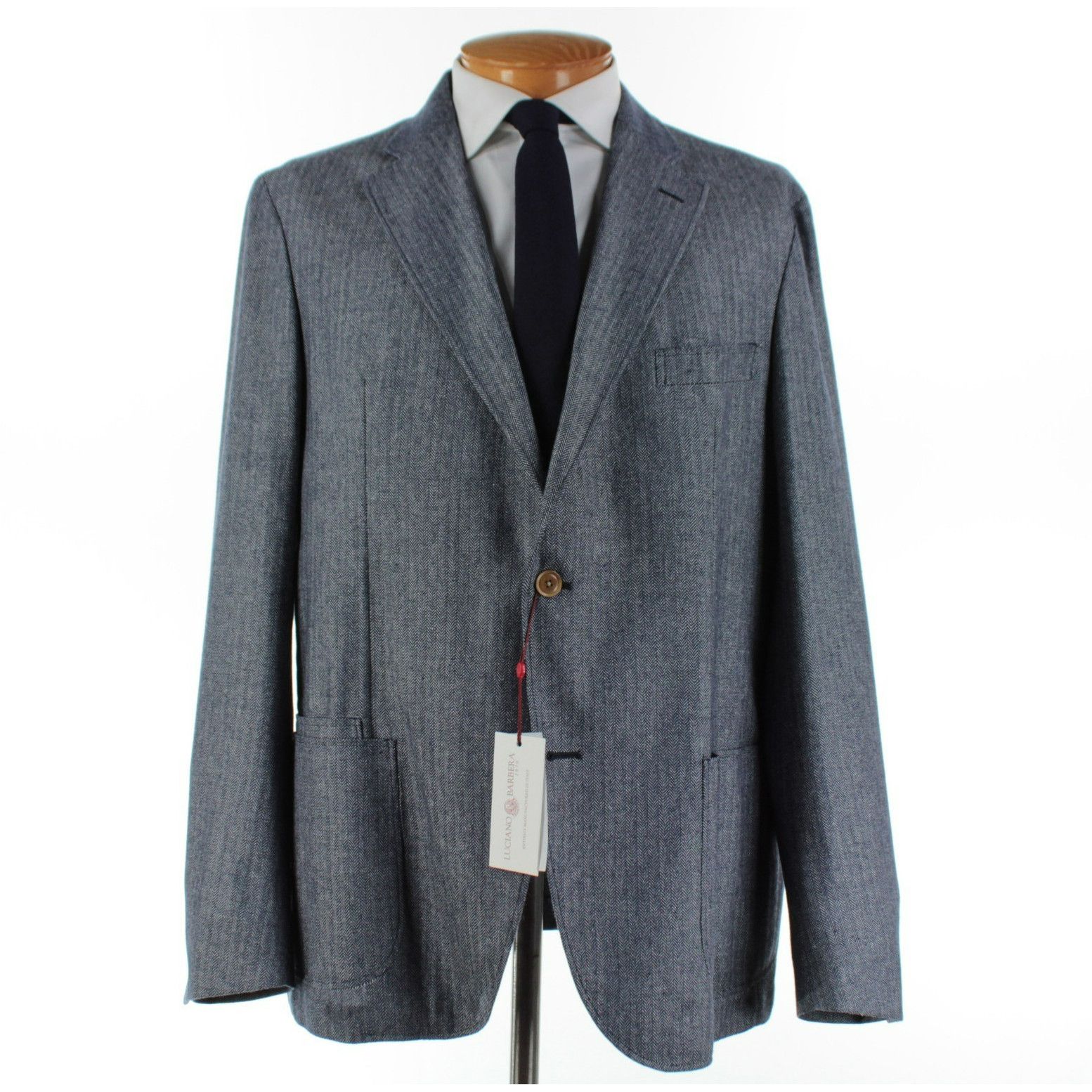 Luciano Barbera Sport Coat Size 48 US in Blue