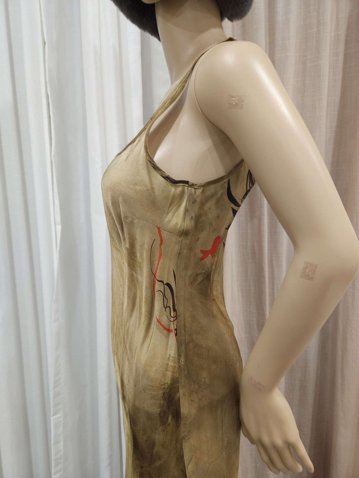 Designer × Zara Limited Edition Printed Suspender Dress By ZARA Size S / US 4 / IT 40 - 4 Thumbnail