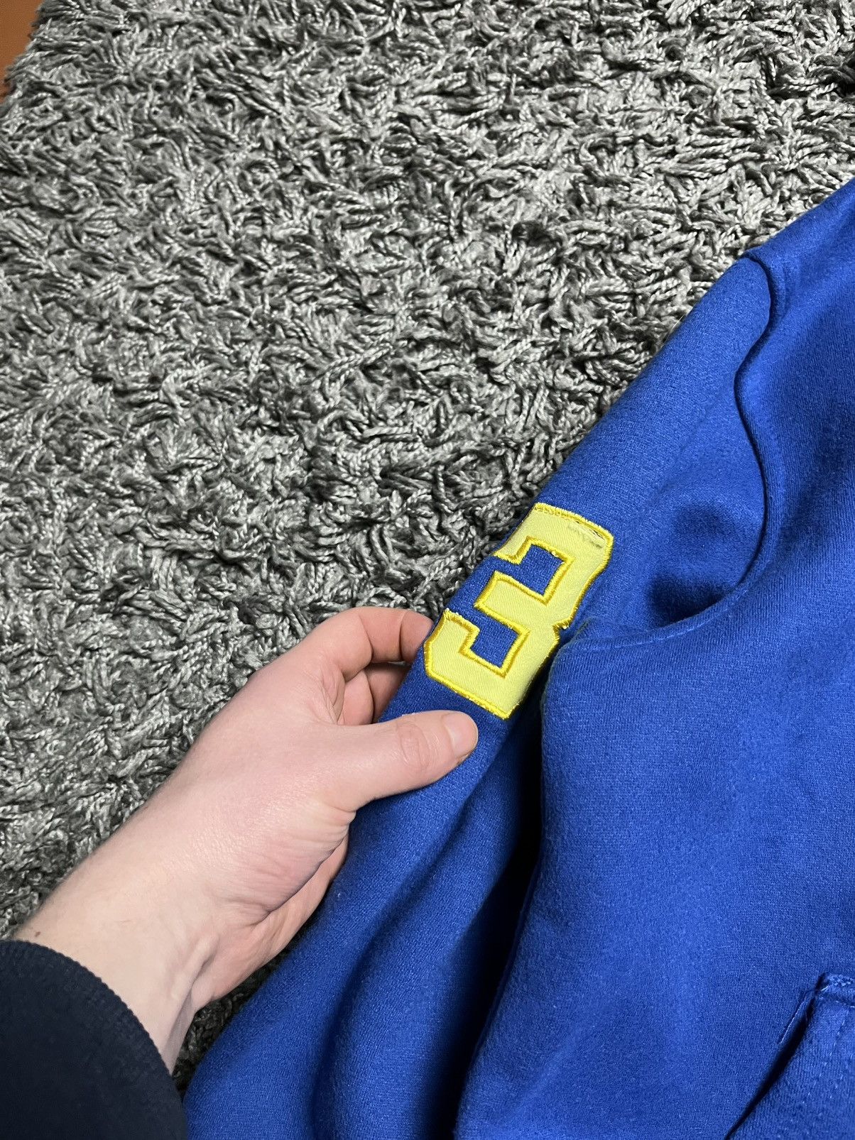 Polo Ralph Lauren Polo Ralph Lauren Big Pony Full-Zip Hoodie Blue/Yellow Size L / US 10 / IT 46 - 4 Thumbnail