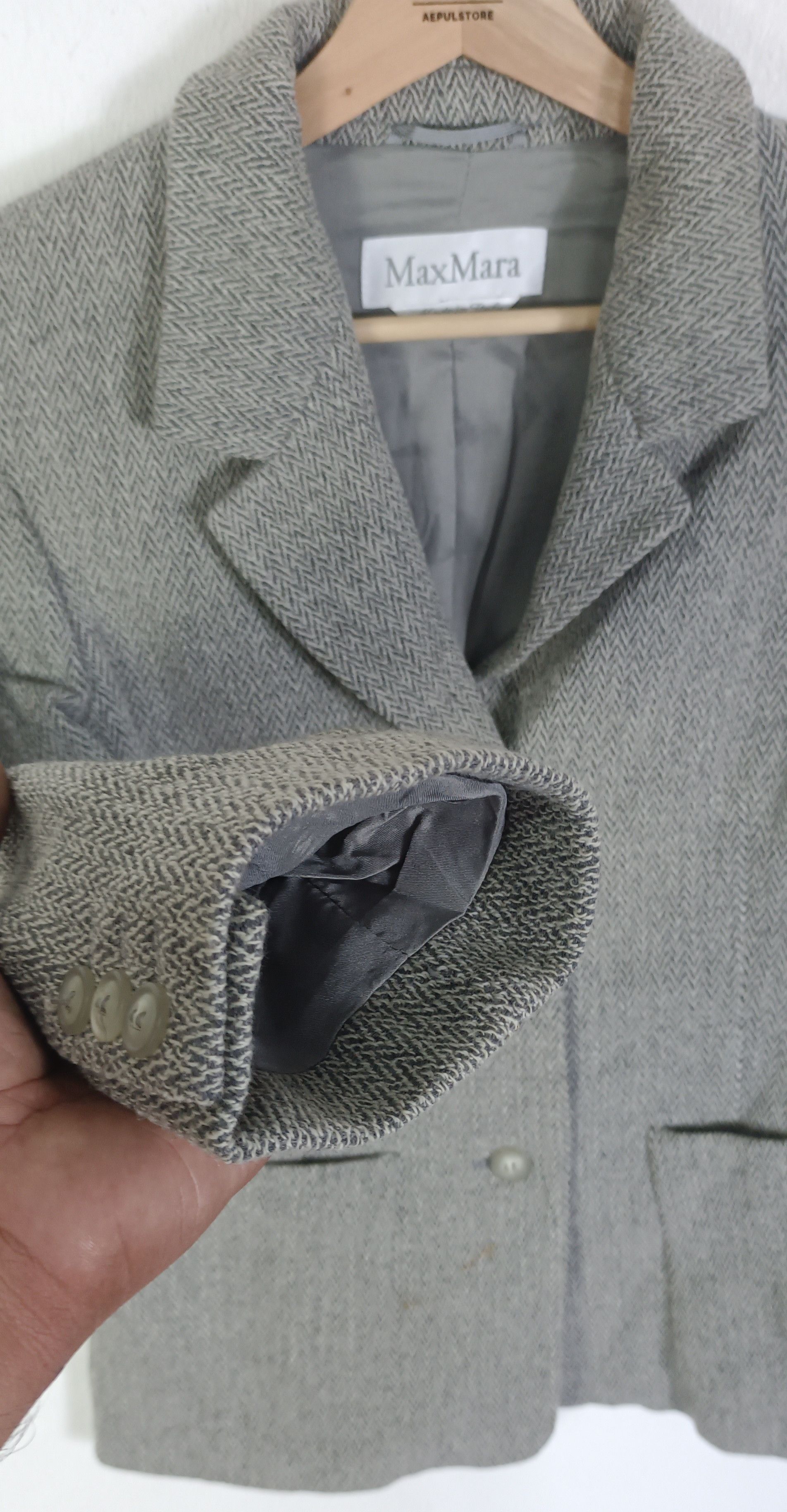 Max Mara Max Mara Womens Woll Coat Jacket Size S / US 4 / IT 40 - 8 Thumbnail