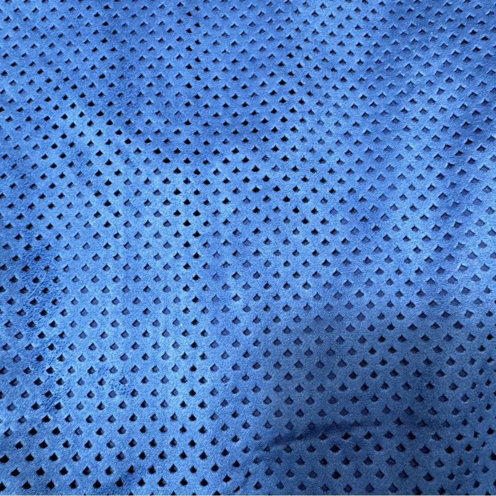 Halston NWT New H By Halston Faux Suede Perforated Royal Blue Bombe Size M / US 6-8 / IT 42-44 - 9 Thumbnail