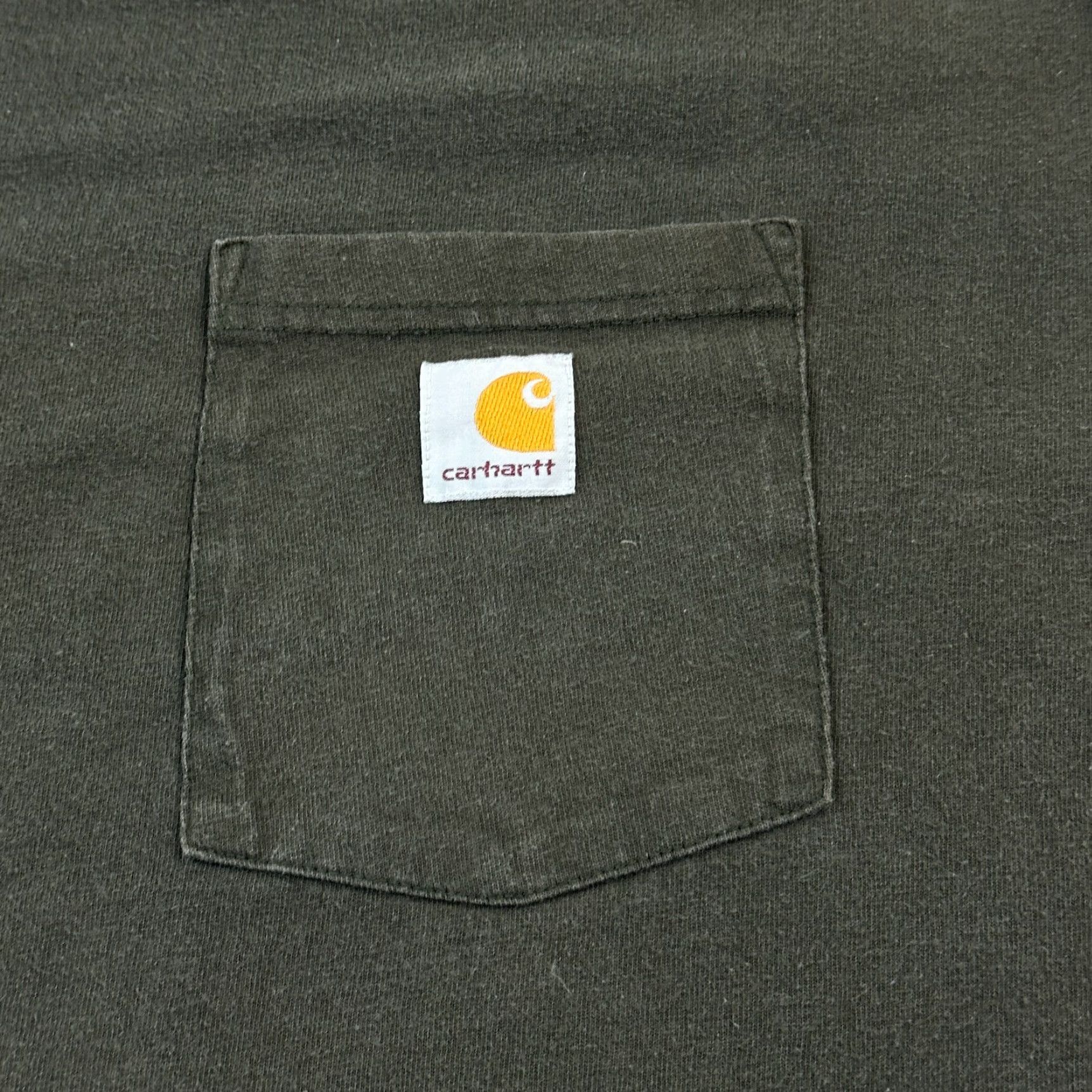 Carhartt Carhartt Mens 4XL Peat Original Fit Long Sleeve Heavyweight Pocket Tee Shirt (Crew Neck) Size US XXL / EU 58 / 5 - 2 Thumbnail