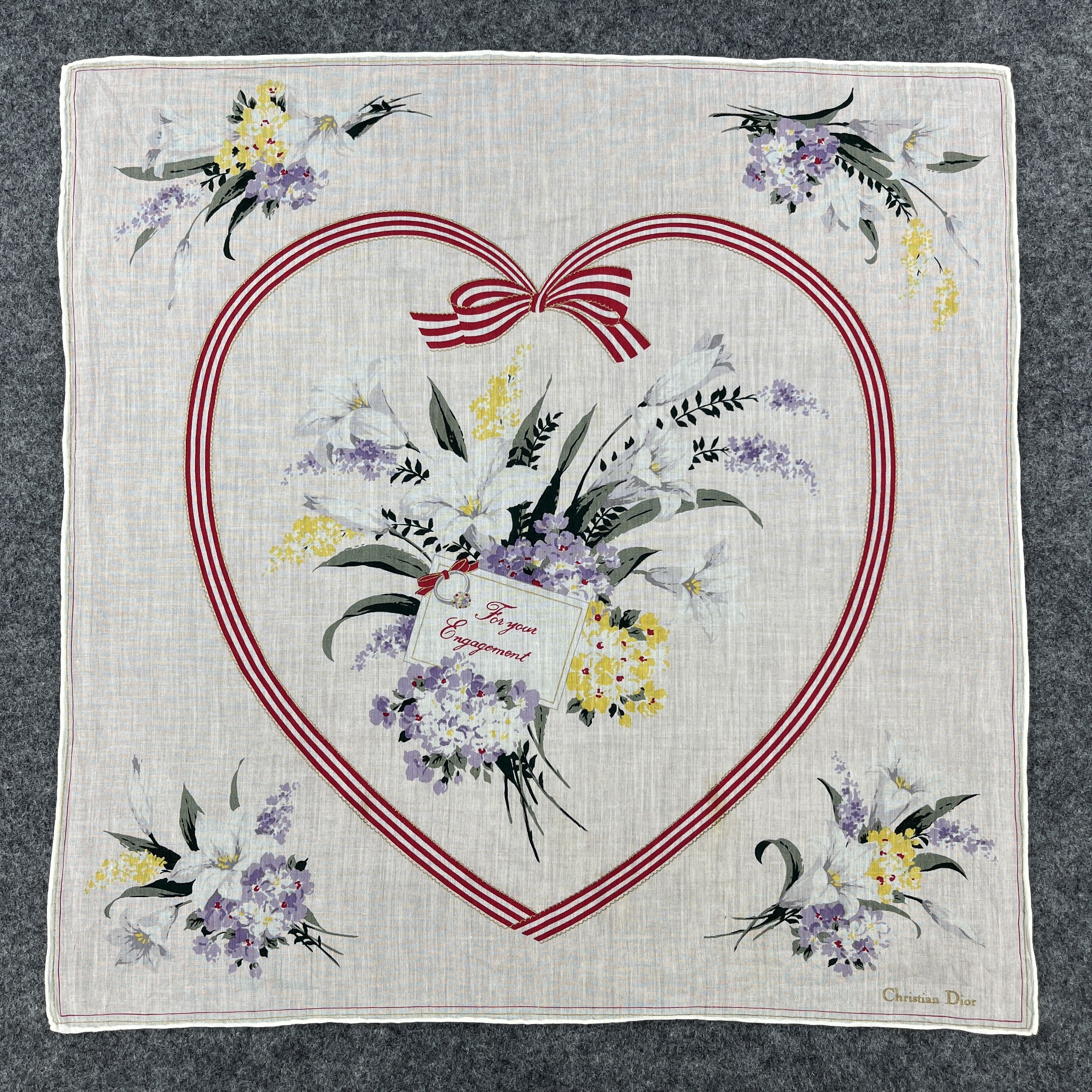Vintage Christian Dior Handkerchief / Bandana / Neckerchief B138 Size ONE SIZE - 10 Thumbnail