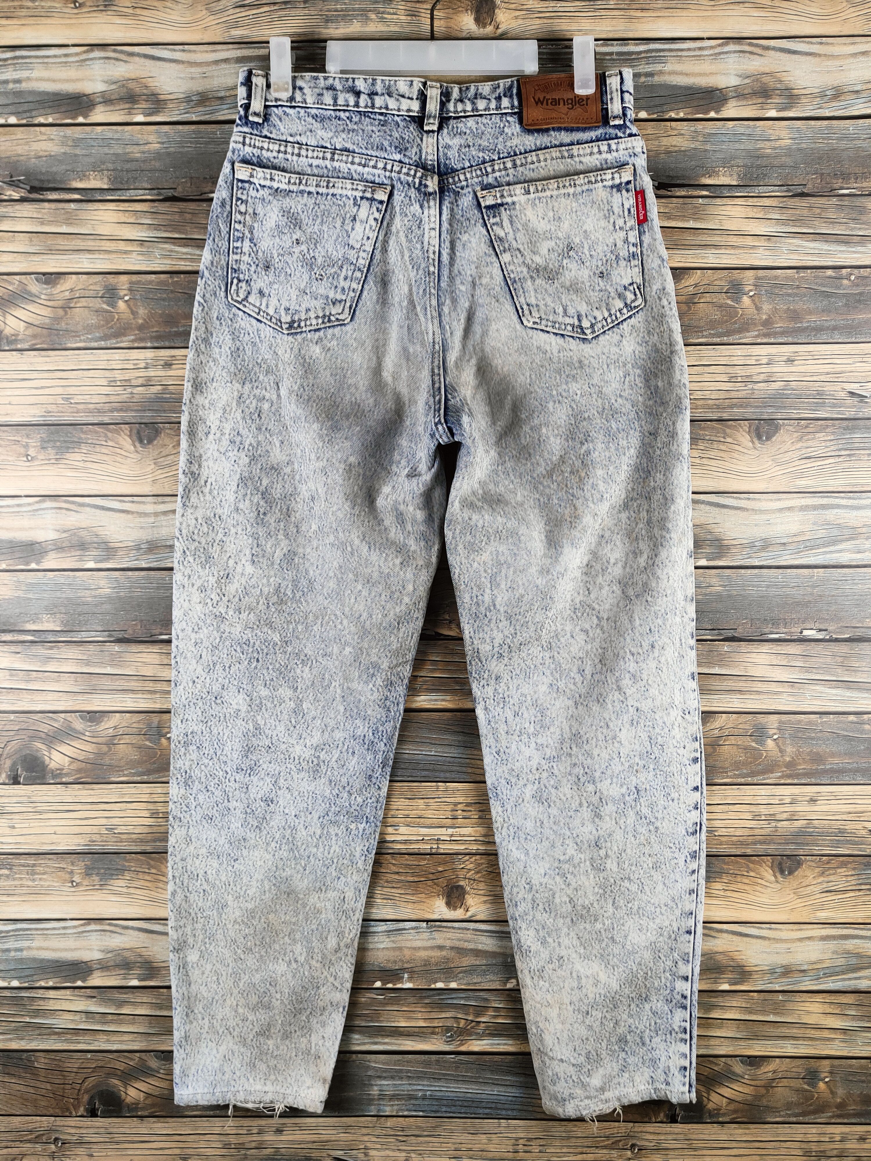 Wrangler DL Wrangler Vintage Blue Distressed Ripped Jeans #46-628 Size US 29 - 7 Thumbnail