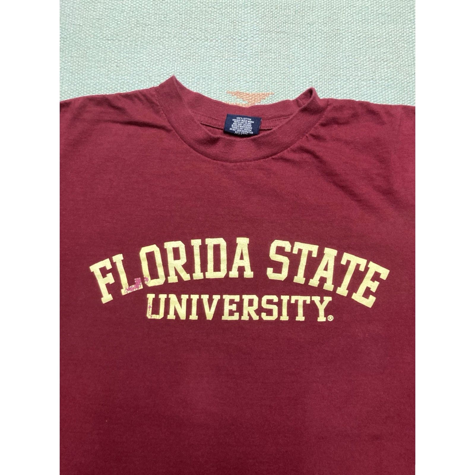 Vintage VINTAGE Florida State T-Shirt Seminoles College Large Red Men Size US L / EU 52-54 / 3 - 2 Thumbnail