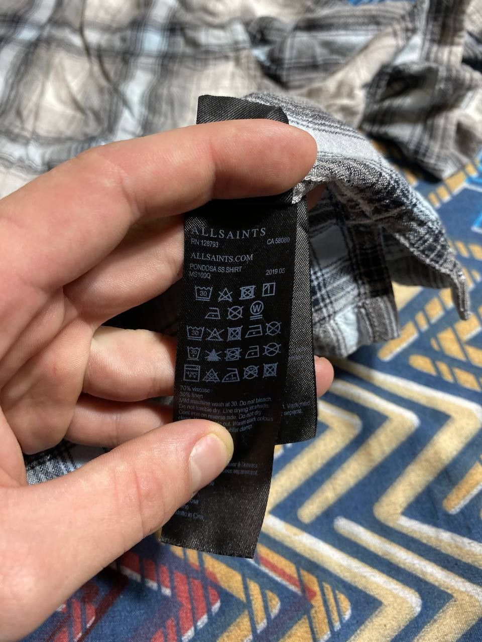 Allsaints × Japanese Brand Allsaints flannel shirt button up Size US M / EU 48-50 / 2 - 4 Thumbnail