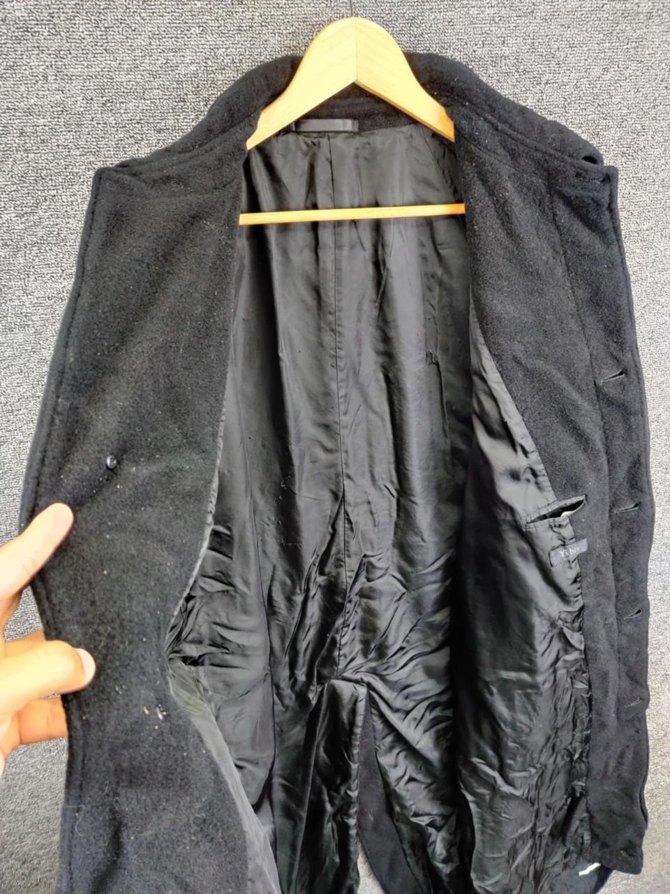 Yohji Yamamoto Vintage Y's Bis Yohji Yamamoto Soft Wool Long Coat Size US L / EU 52-54 / 3 - 6 Thumbnail