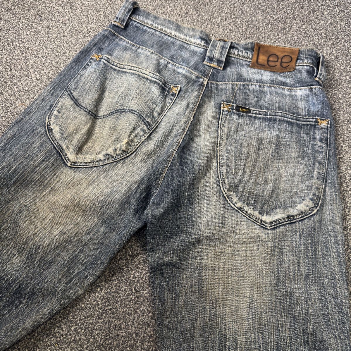 Lee 🔥 Vintage 90s Flared x-Line Lee Trashed Distressed Jeans Size US 30 / EU 46 - 8 Thumbnail