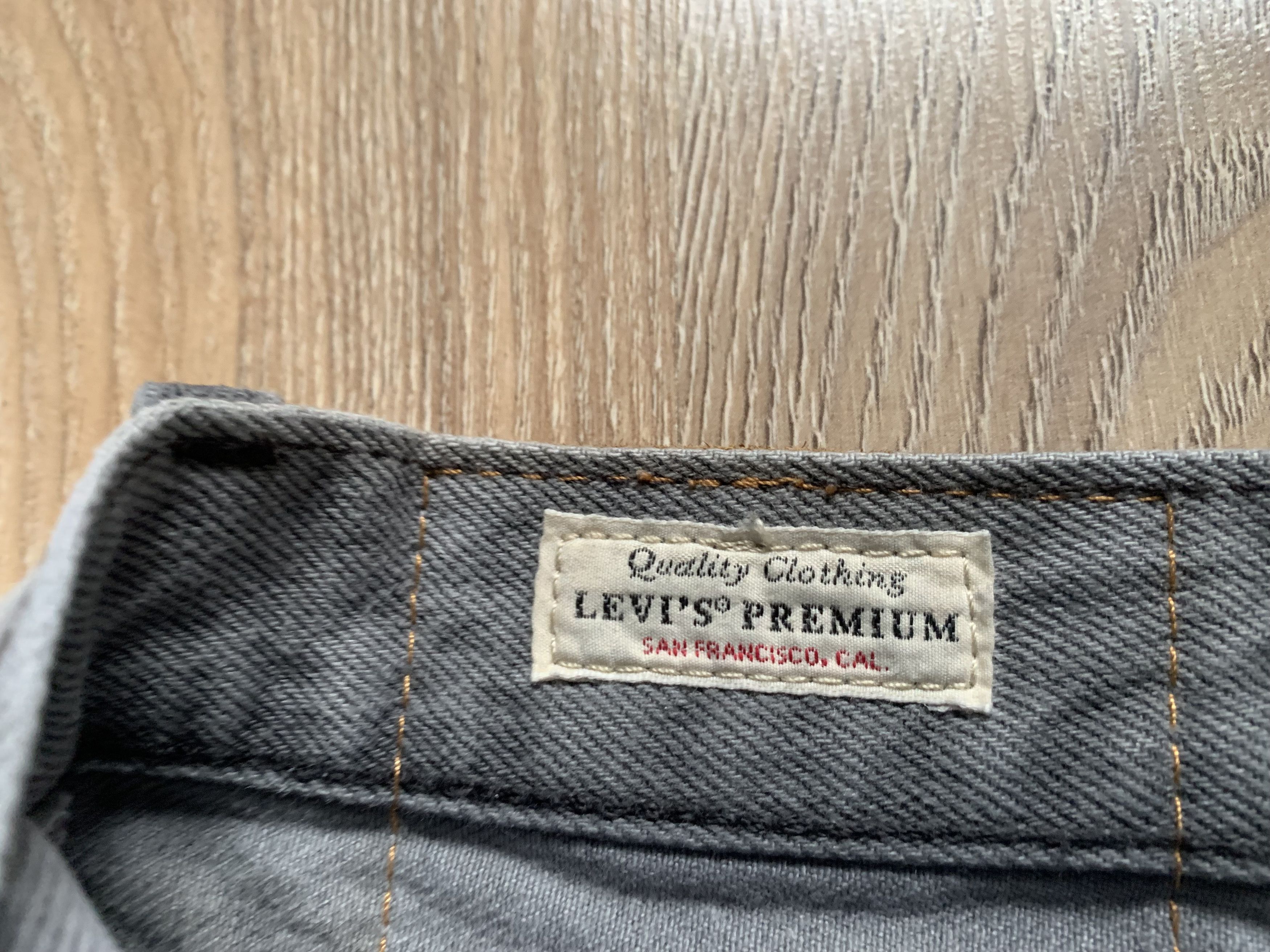 Levi's Levi's Premium 501 Gray Light Wax Button Fly Jeans Size US 38 / EU 54 - 8 Thumbnail
