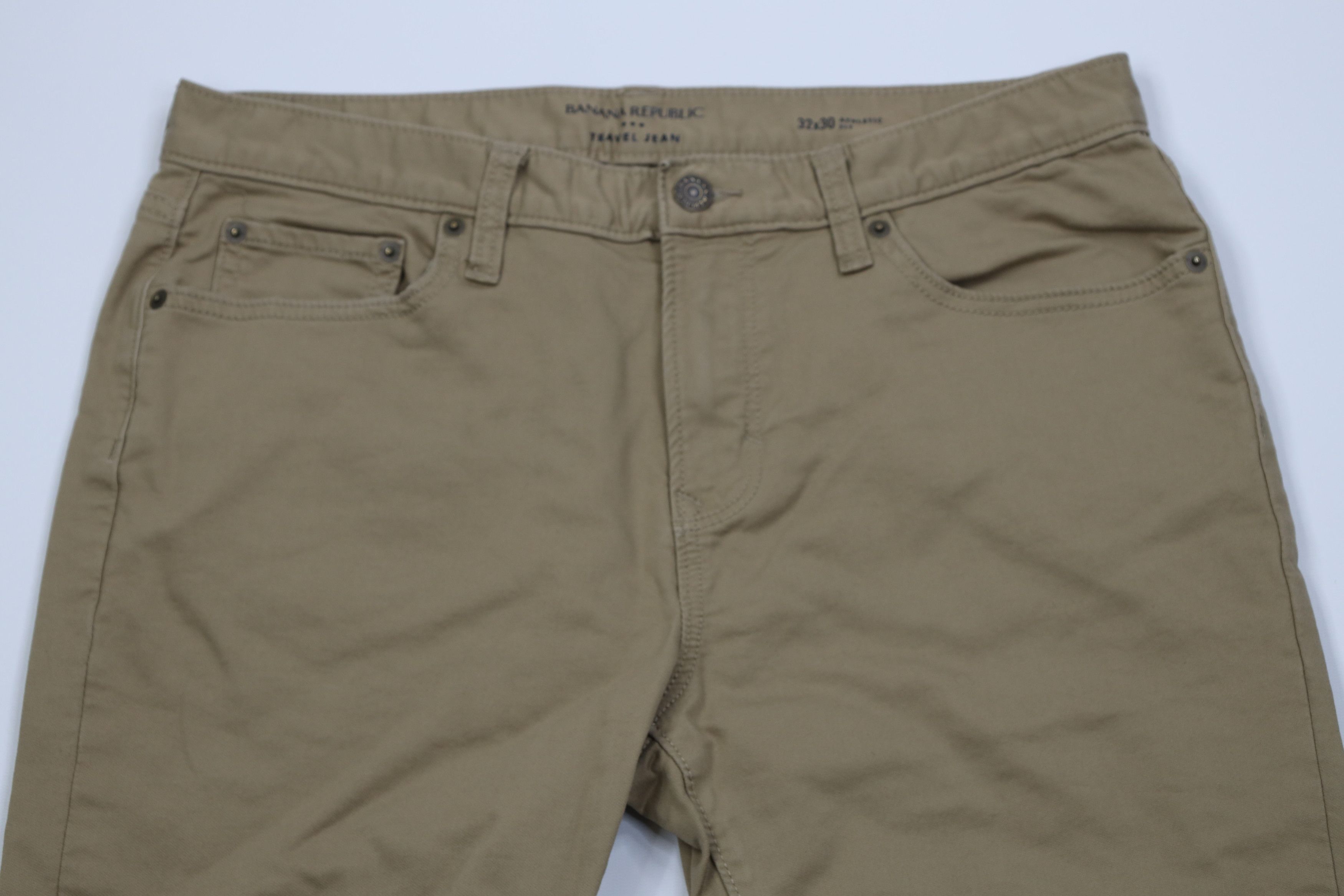 Banana Republic Banana Republic Fit Stretch Travel Jeans Pants Beige Size US 32 / EU 48 - 2 Thumbnail